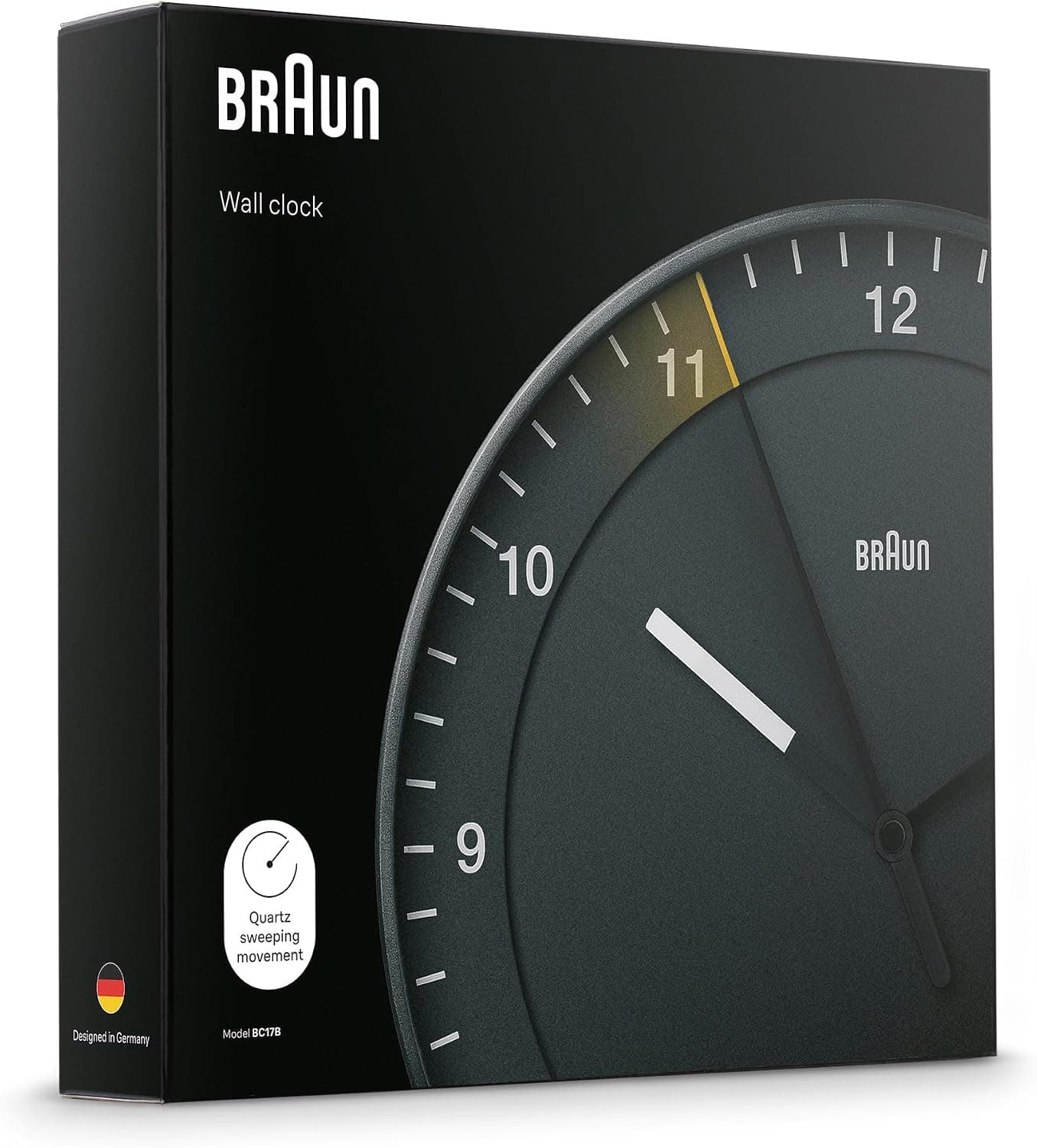 ساعت دیواری آنالوگ Braun کلاسیک بیصدا 30 cm مشکی مدل BC17B ساعت دیواری آنالوگ Braun کلاسیک بیصدا 30 cm مشکی مدل BC17B