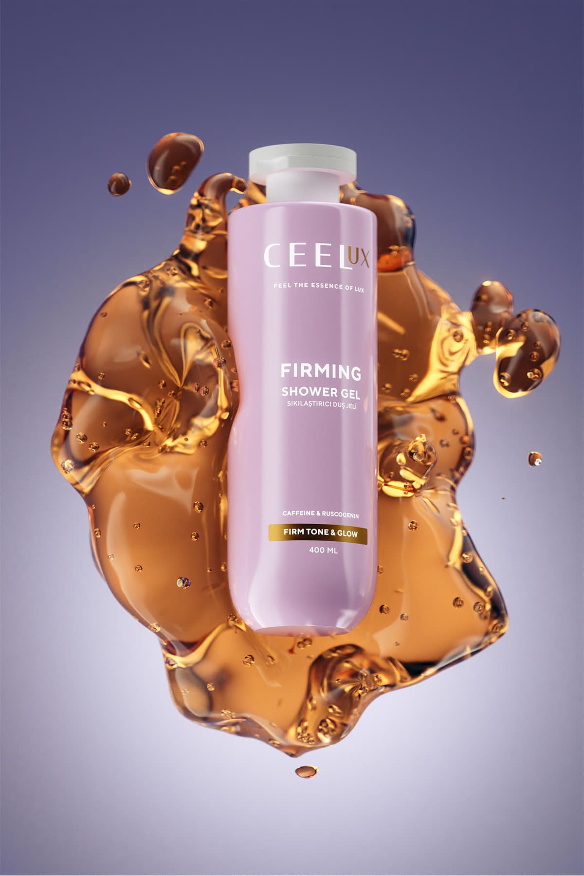 ژل دوش Ceelux با اثر سفتکننده حاوی روسکوژنین و کافئین 400 ml ژل دوش Ceelux با اثر سفتکننده حاوی روسکوژنین و کافئین 400 ml