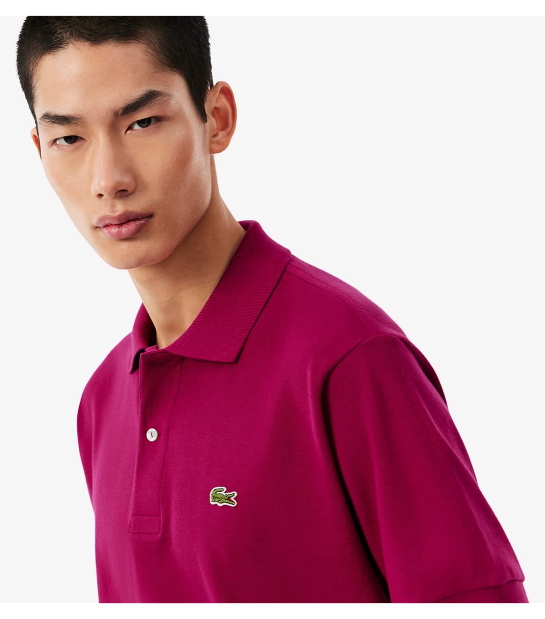 پولو شرت مردانه Lacoste فیت کلاسیک صورتی مدل L.12.12 پولو شرت مردانه Lacoste فیت کلاسیک صورتی مدل L.12.12