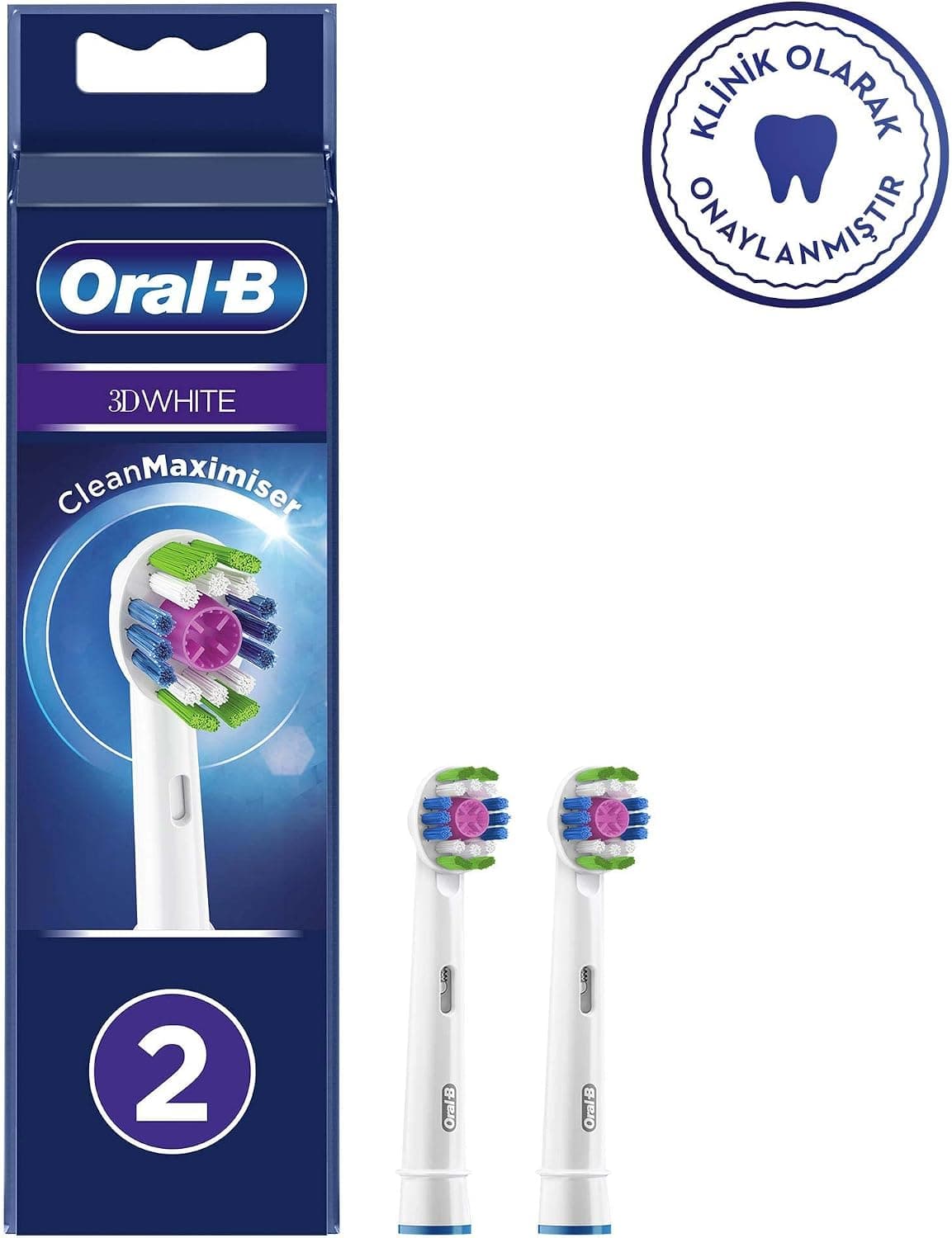سری یدکی مسواک Oral-B مدل Pro White بسته 2 عددی سری یدکی مسواک Oral-B مدل Pro White بسته 2 عددی