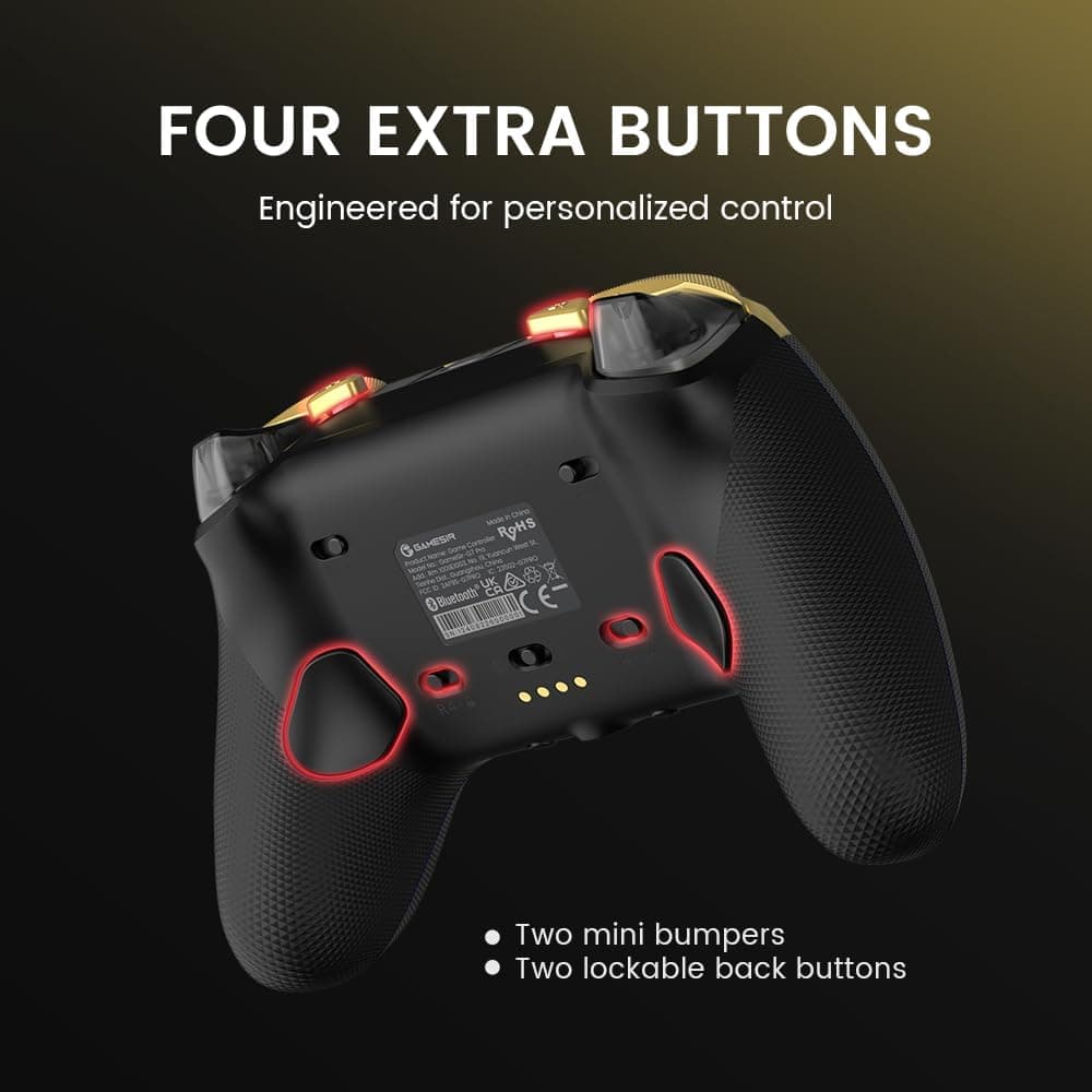 دسته بازی سیمی GameSir مدل G7 Pro طلایی با استیک TMR دسته بازی سیمی GameSir مدل G7 Pro طلایی با استیک TMR