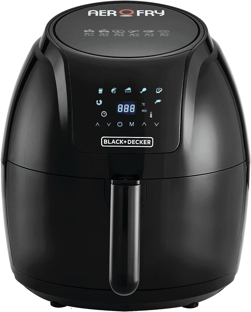 سرخکن بدون روغن دیجیتال ۸ کاره BLACK+DECKER با پنجره، ظرفیت 7.2L، توان 1800W، نمایشگر LED مدل AF7210-B5 سرخکن بدون روغن دیجیتال ۸ کاره BLACK+DECKER با پنجره، ظرفیت 7.2L، توان 1800W، نمایشگر LED مدل AF7210-B5
