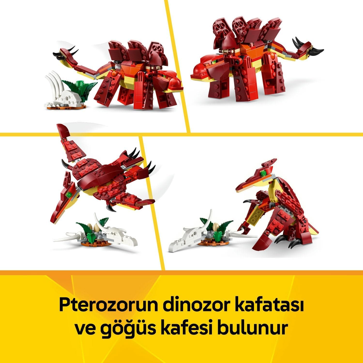 لگو Creator 3 در 1 دایناسور وحشی مدل 31379 لگو Creator 3 در 1 دایناسور وحشی مدل 31379