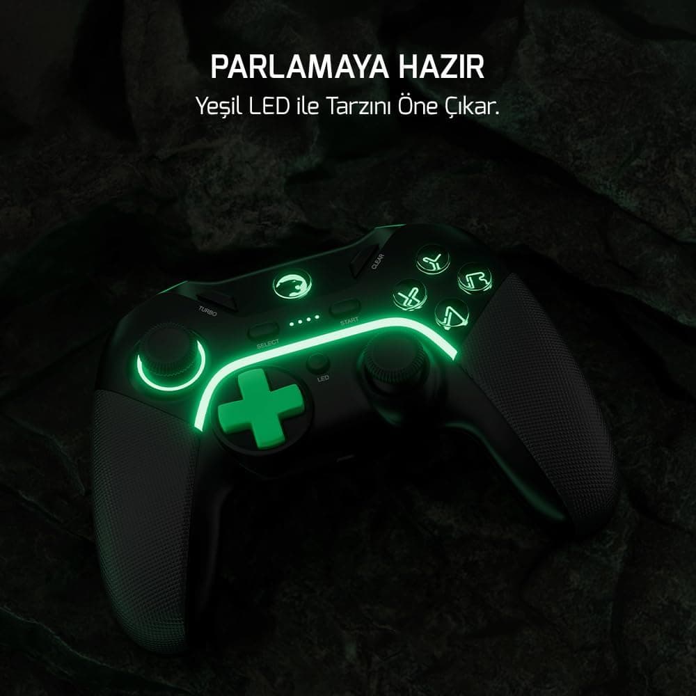 گیمپد GamePower بیسیم مشکی جویاستیک Hall Effect مدل Vitrus گیمپد GamePower بیسیم مشکی جویاستیک Hall Effect مدل Vitrus