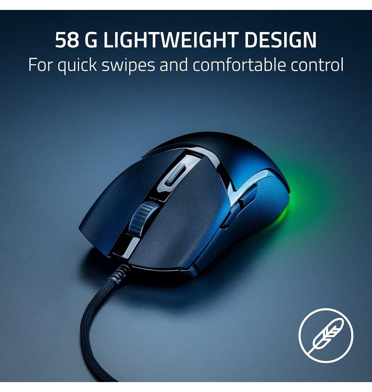 ماوس گیمینگ RAZER Cobra RGB نوری سیمی مدل RZ01-04650100-R3M1 ماوس گیمینگ RAZER Cobra RGB نوری سیمی مدل RZ01-04650100-R3M1