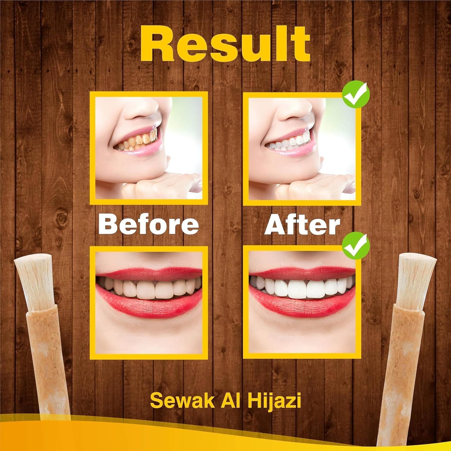 چوب مسواک طبیعی Sewak Al Hijazi بسته 6 عددی وکیومشده چوب مسواک طبیعی Sewak Al Hijazi بسته 6 عددی وکیومشده