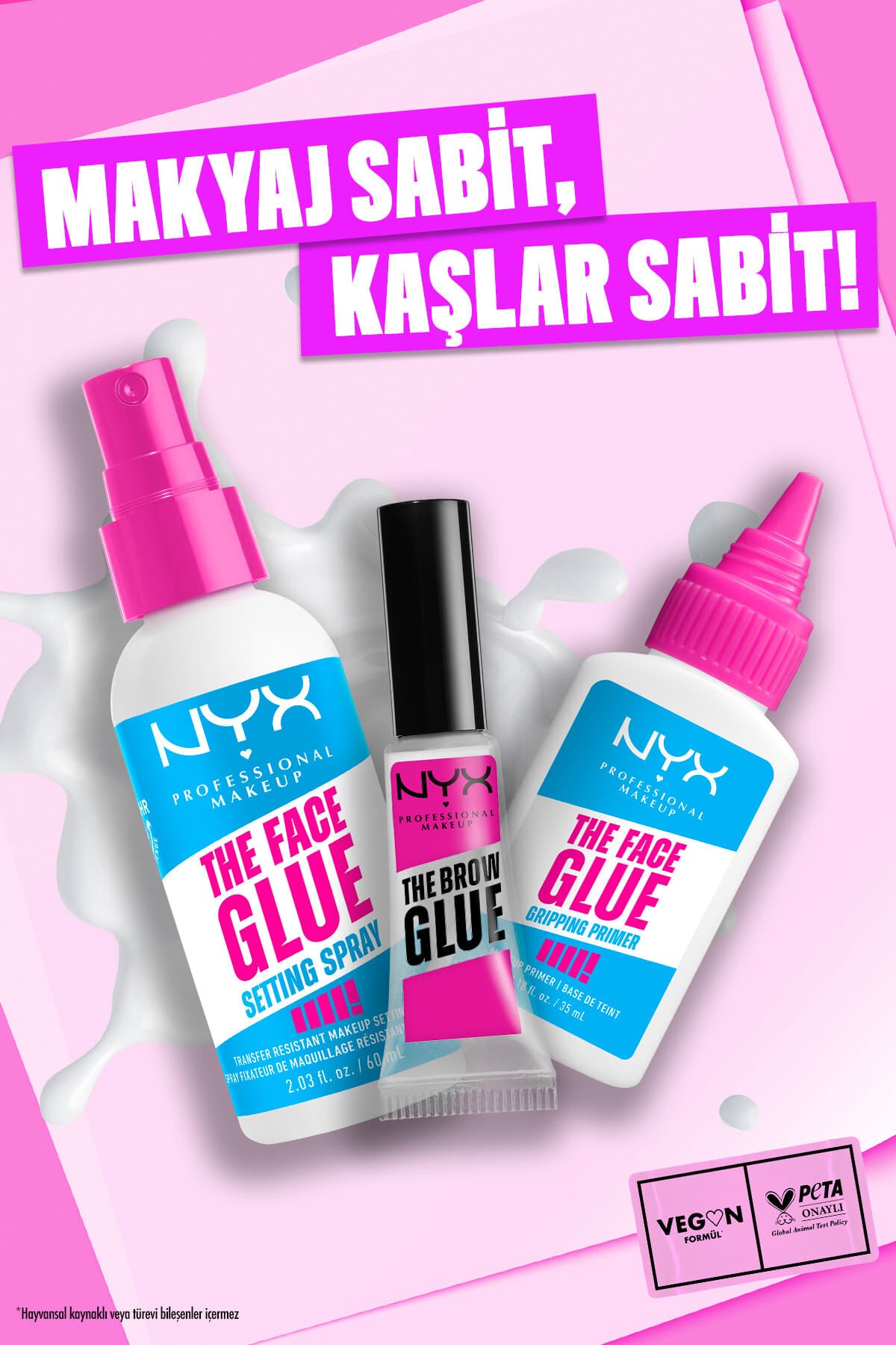 اسپری تثبیت کننده آرایش NYX Professional Makeup Face Glue اسپری تثبیت کننده آرایش NYX Professional Makeup Face Glue