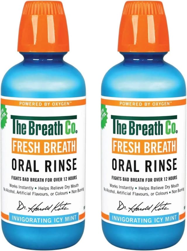 دهانشویه خوشبوکننده نفس TheraBreath با طعم نعناع یخی، 16.90 Fl Oz (Pack of 2) دهانشویه خوشبوکننده نفس TheraBreath با طعم نعناع یخی، 16.90 Fl Oz (Pack of 2)