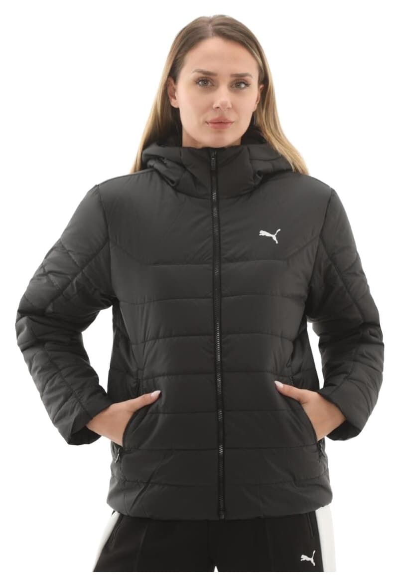 کاپشن زنانه Puma پفی کلاهدار Ess مشکی مدل 685231-01 کاپشن زنانه Puma پفی کلاهدار Ess مشکی مدل 685231-01