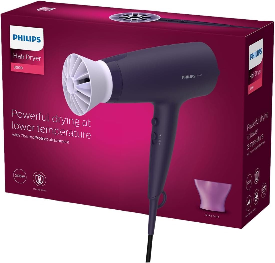 سشوار Philips کامپکت موتور DC با توان 1200W مدل BHC010/13 سشوار Philips کامپکت موتور DC با توان 1200W مدل BHC010/13