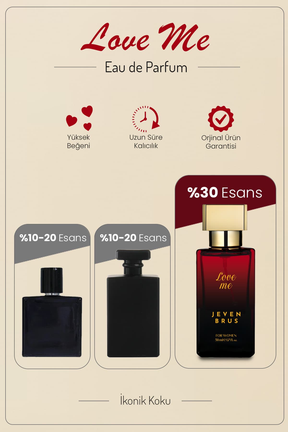 عطر زنانه Jeven Brus Love Me 50ml عطر زنانه Jeven Brus Love Me 50ml