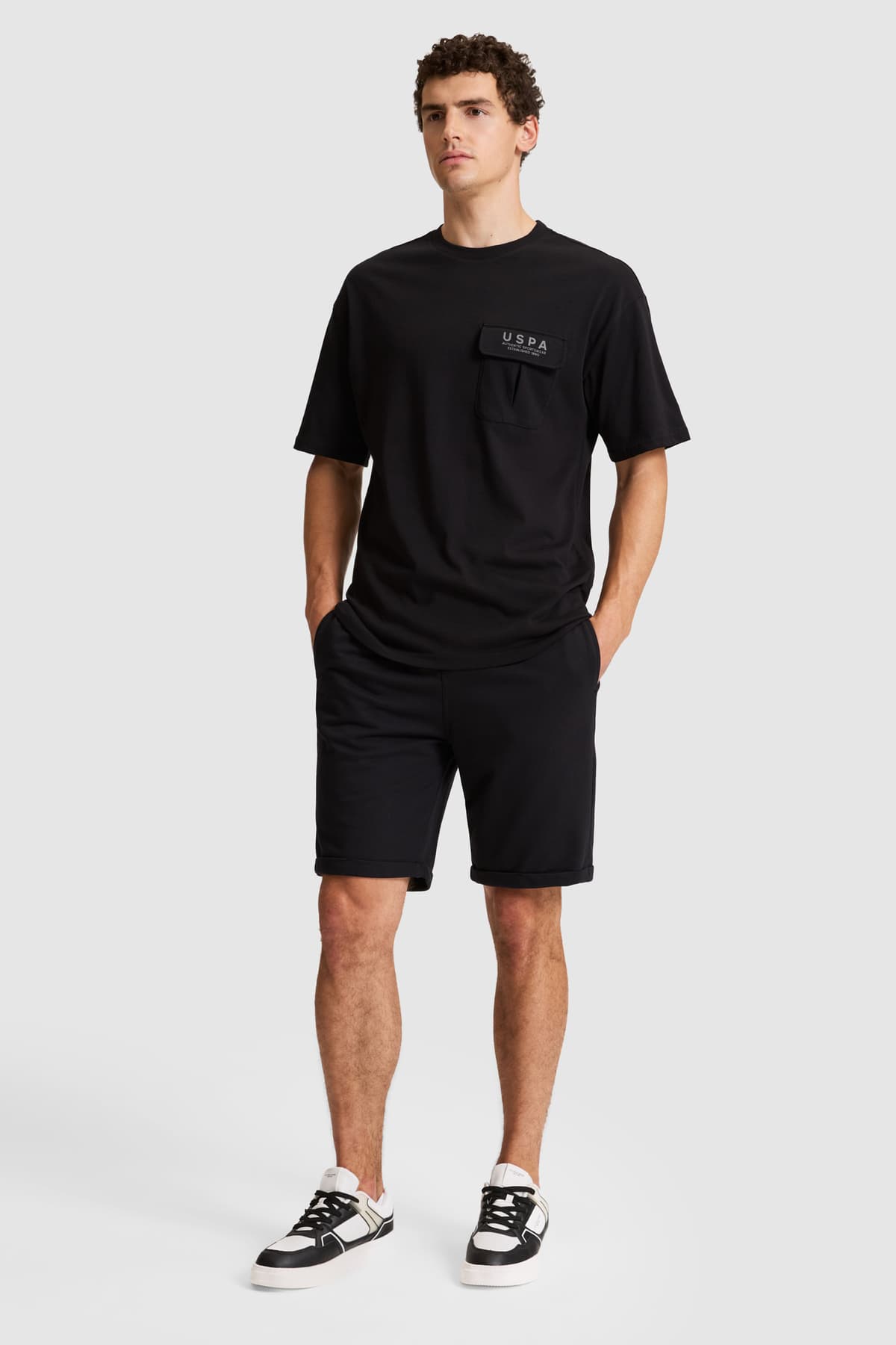 شورت مردانه U.S. Polo Assn. مشکی بافتنی مدل 50327211-VR046 شورت مردانه U.S. Polo Assn. مشکی بافتنی مدل 50327211-VR046