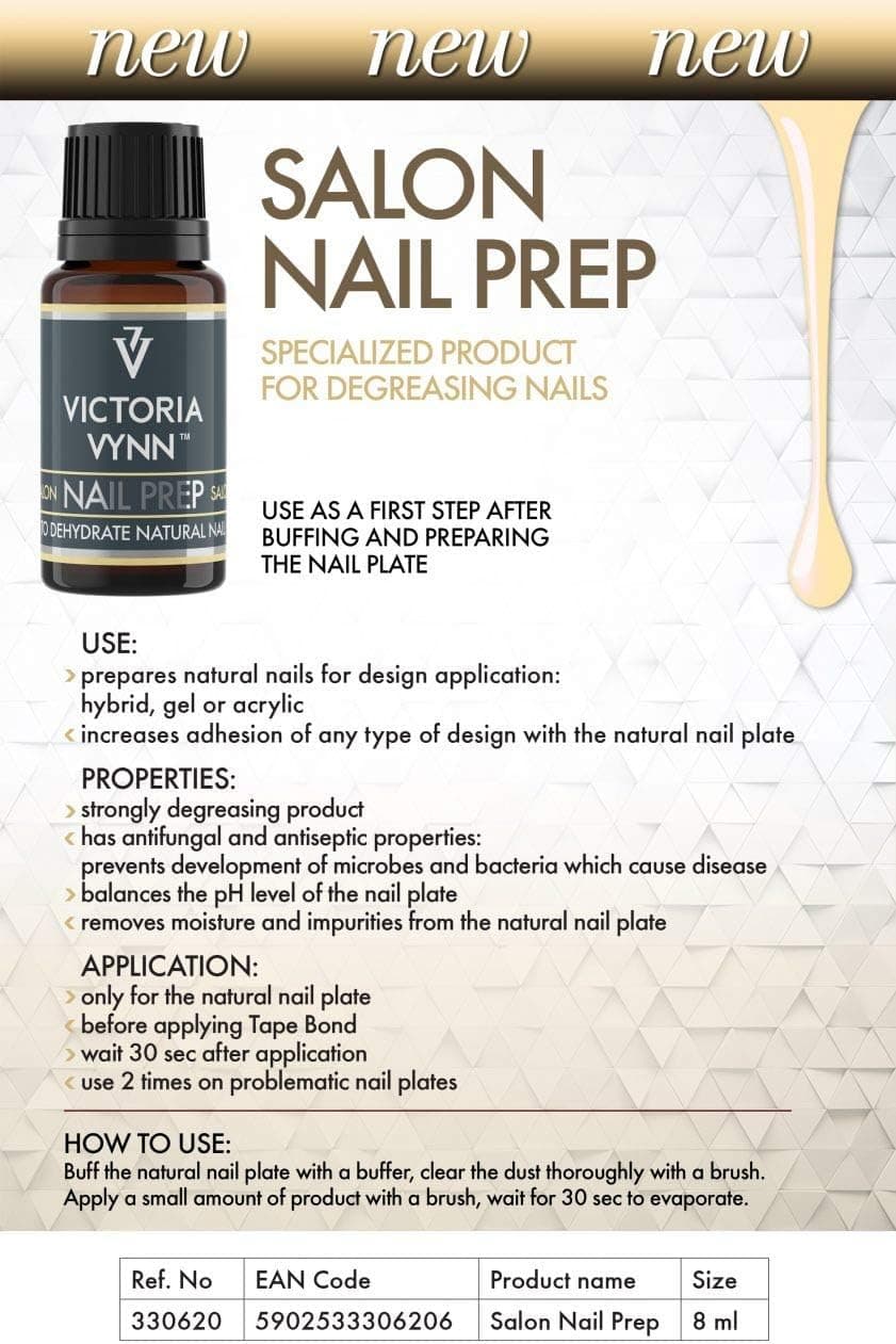 محلول آمادهسازی ناخن VICTORIA VYNN NAIL PREP چربیزدا و رطوبتگیر 15ml محلول آمادهسازی ناخن VICTORIA VYNN NAIL PREP چربیزدا و رطوبتگیر 15ml