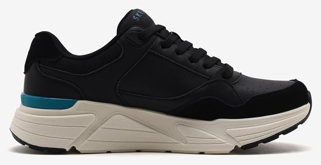 کفش اسنیکرز مردانه Skechers سیاه Rovıno Lıte مدل 183430 BKTQ کفش اسنیکرز مردانه Skechers سیاه Rovıno Lıte مدل 183430 BKTQ