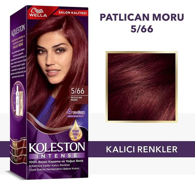 رنگ مو زنانه Wella Koleston Intense بنفش بادمجانی مدل 5/66 رنگ مو زنانه Wella Koleston Intense بنفش بادمجانی مدل 5/66