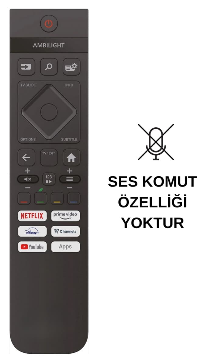 کنترل تلویزیون Philips بدون قابلیت فرمان صوتی جایگزین کنترل تلویزیون Philips بدون قابلیت فرمان صوتی جایگزین