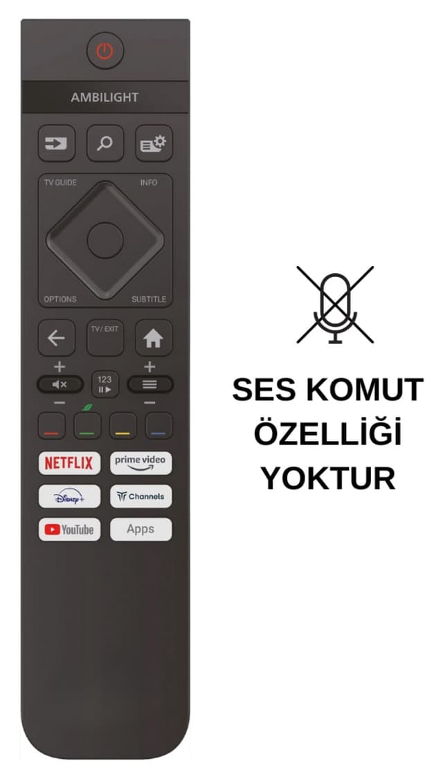 کنترل تلویزیون Philips بدون قابلیت فرمان صوتی جایگزین کنترل تلویزیون Philips بدون قابلیت فرمان صوتی جایگزین
