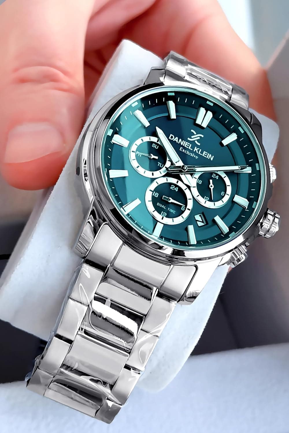 ساعت مچی مردانه Daniel Klein ضد آب 3 ATM نقرهای بند فولادی کوارتز چندکاره ساعت مچی مردانه Daniel Klein ضد آب 3 ATM نقرهای بند فولادی کوارتز چندکاره