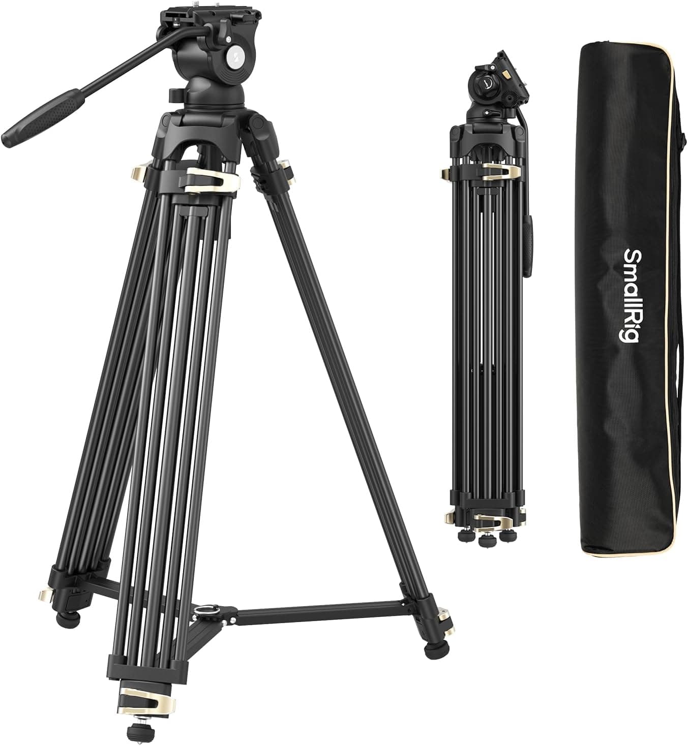 سهپایه ویدیویی SmallRig مدل AD-01 سر فلوئید ۳۶۰ درجه 73 اینچی سهپایه ویدیویی SmallRig مدل AD-01 سر فلوئید ۳۶۰ درجه 73 اینچی