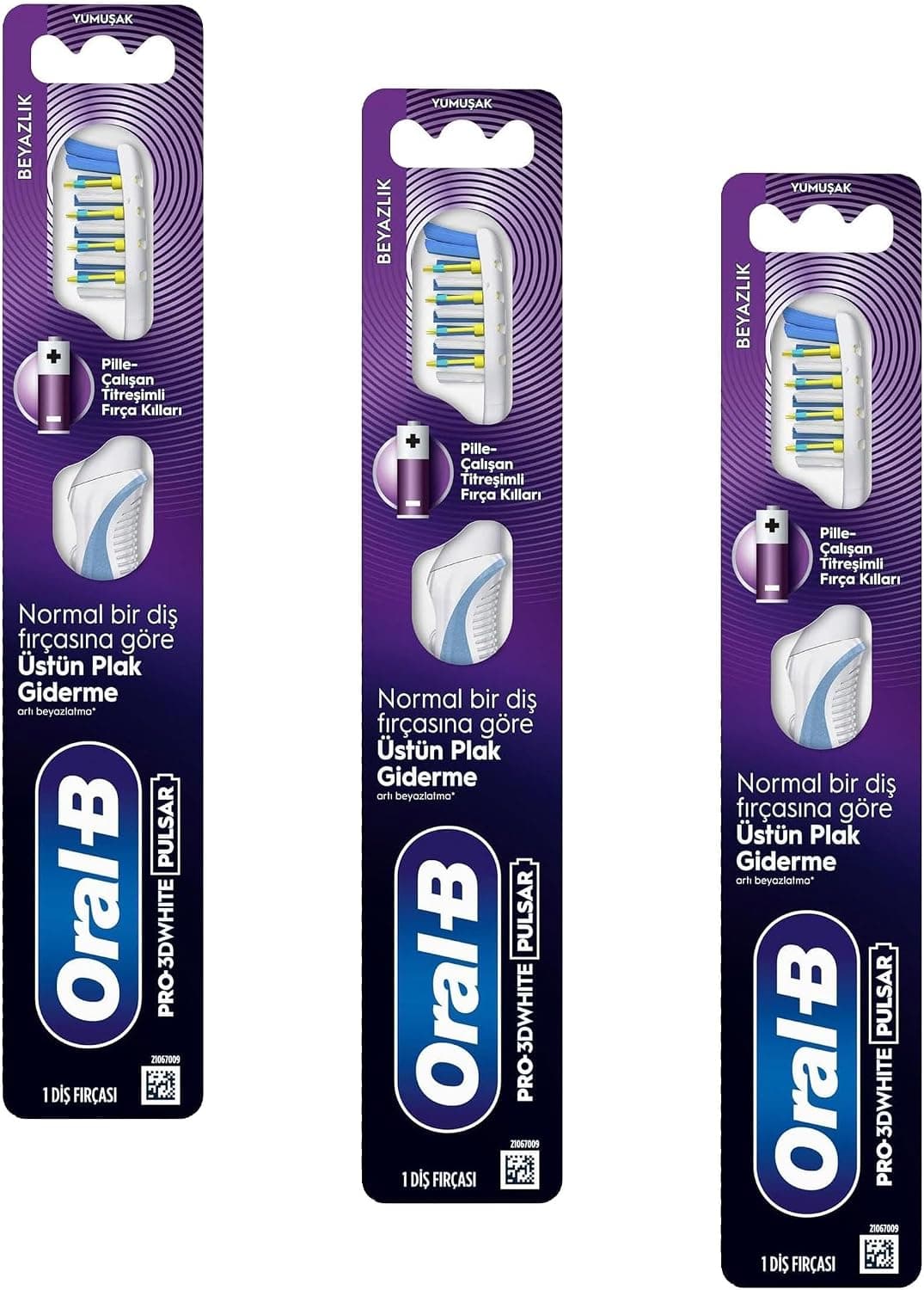 مسواک باتریدار Oral-B Pro-3DWhite Pulsar با برس متوسط مسواک باتریدار Oral-B Pro-3DWhite Pulsar با برس متوسط