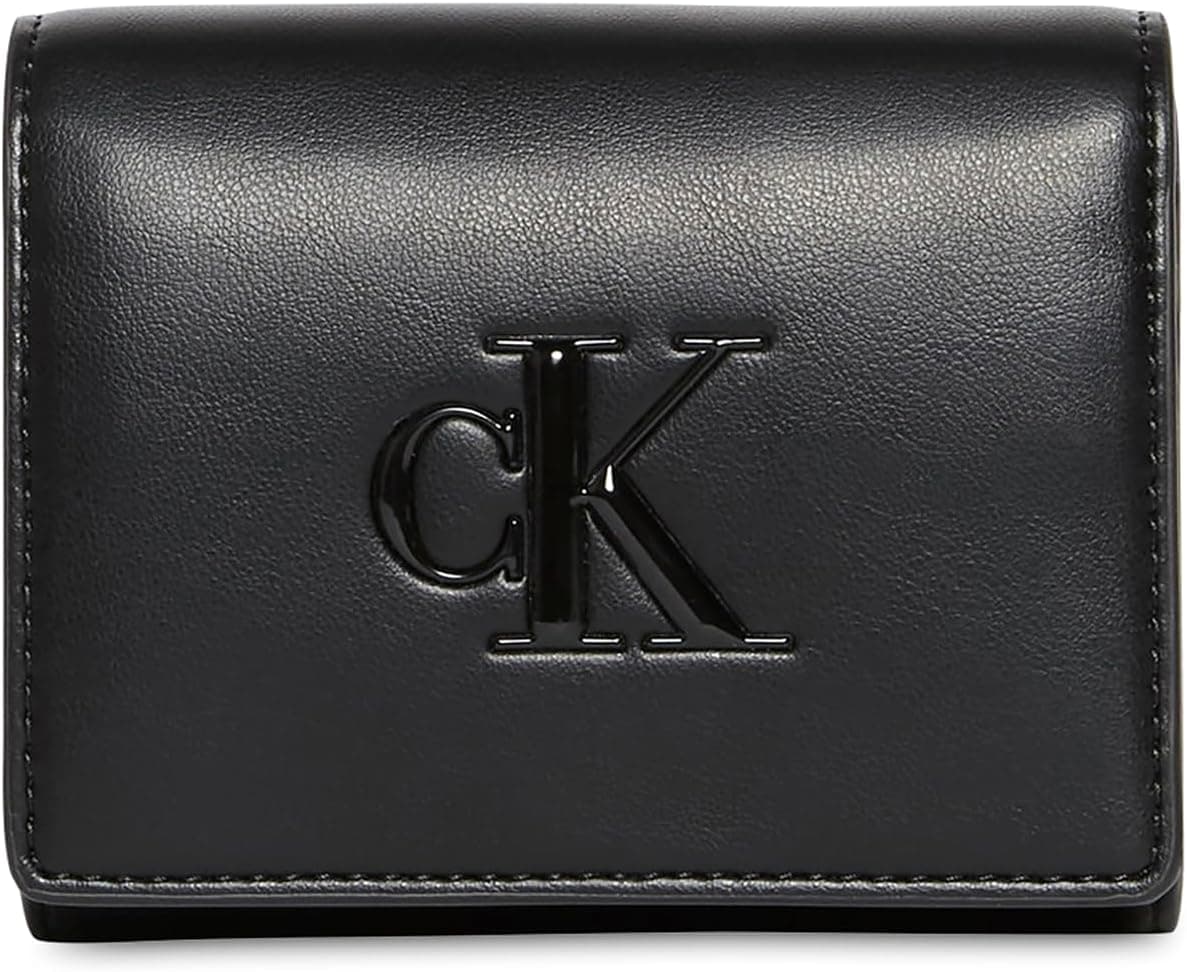 کیف پول زنانه Calvin Klein Raised CK دولت متوسط مدل LV04F1047G مشکی کیف پول زنانه Calvin Klein Raised CK دولت متوسط مدل LV04F1047G مشکی