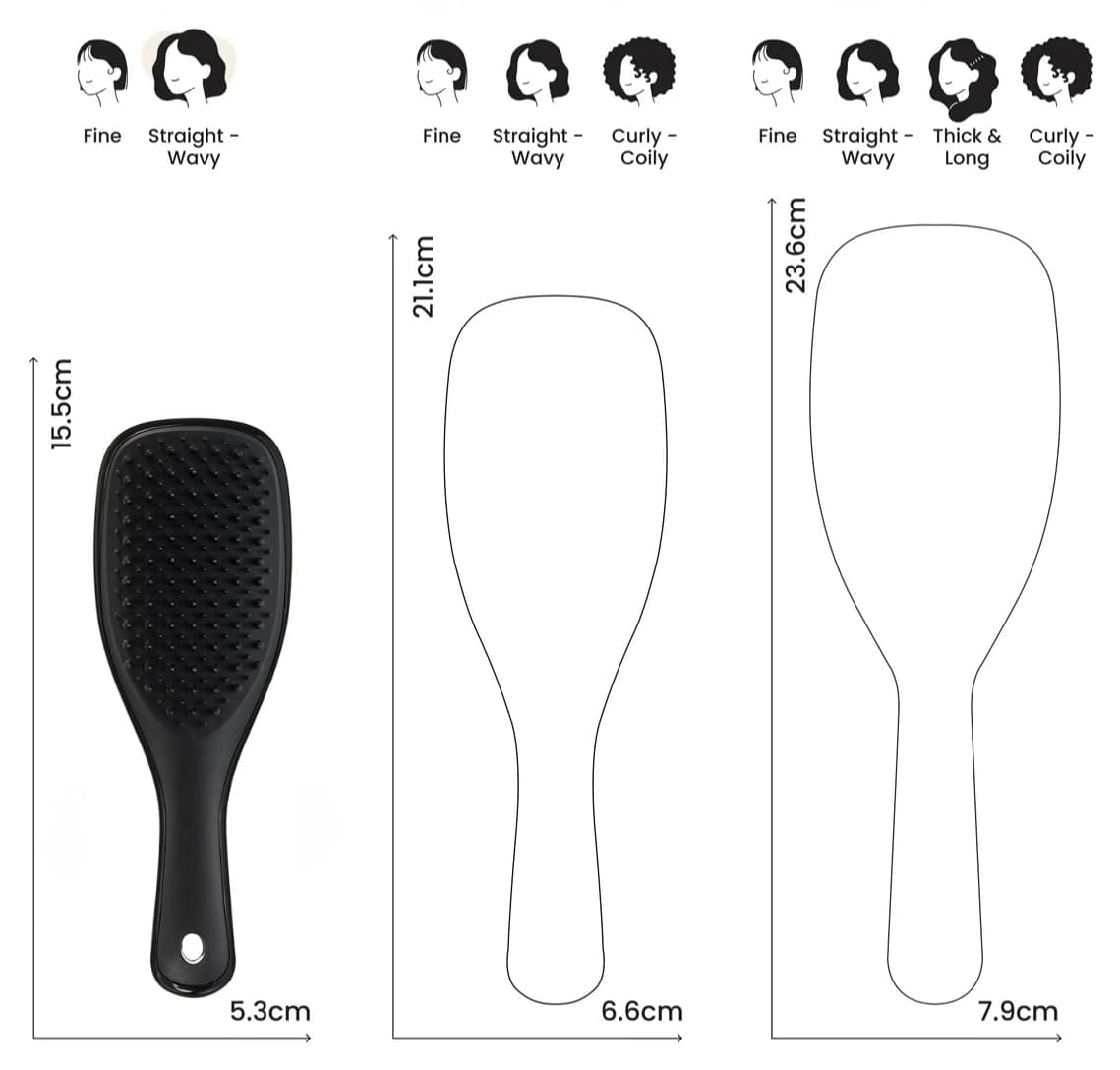 شانه پسرانه Tangle Teezer مینی مشکی ضد الکتریسیته ساکن مدل The Ultimate Detangler شانه پسرانه Tangle Teezer مینی مشکی ضد الکتریسیته ساکن مدل The Ultimate Detangler