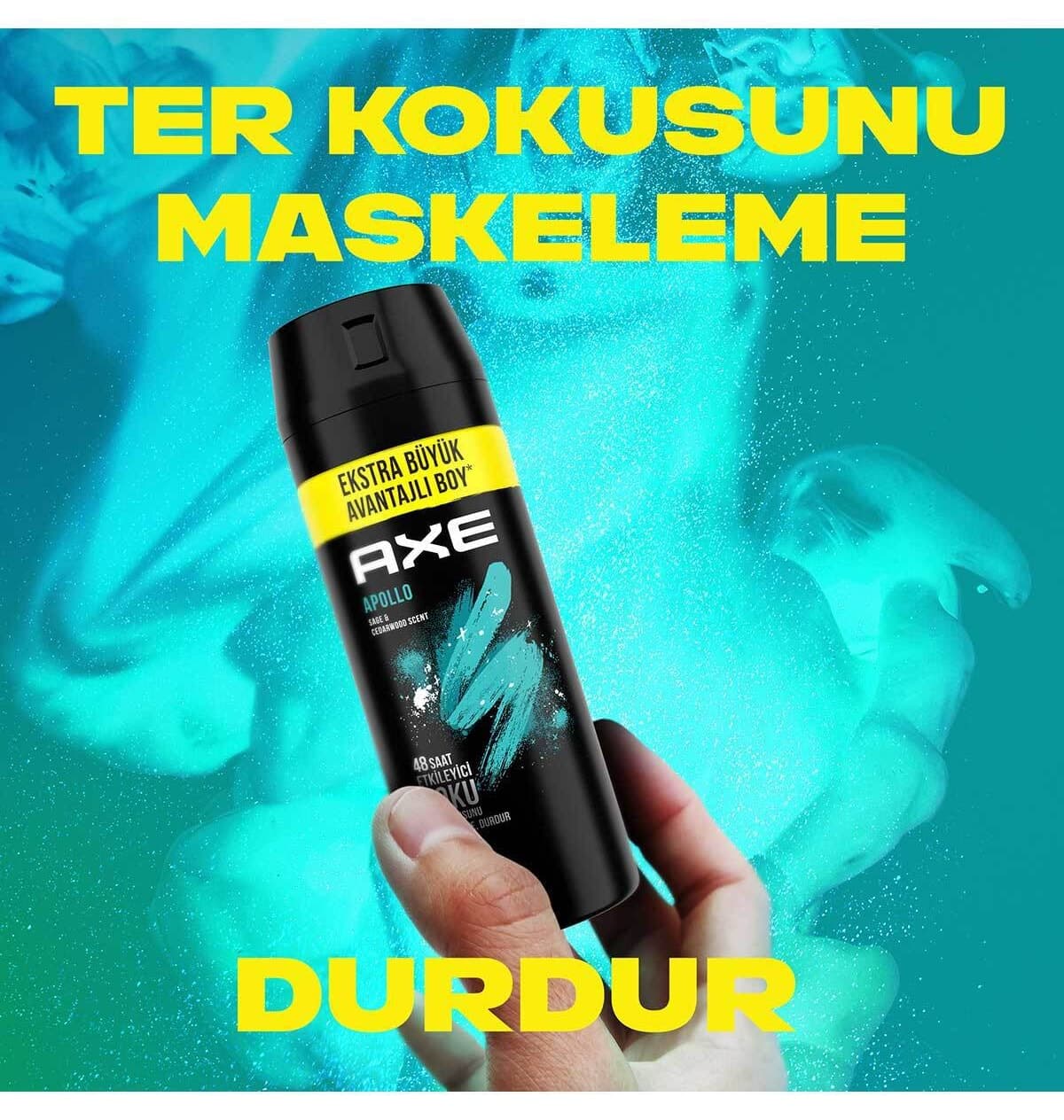 اسپری دئودورانت مردانه Axe با رایحه جذاب ۴۸ ساعته Apollo 200 ml x3 اسپری دئودورانت مردانه Axe با رایحه جذاب ۴۸ ساعته Apollo 200 ml x3