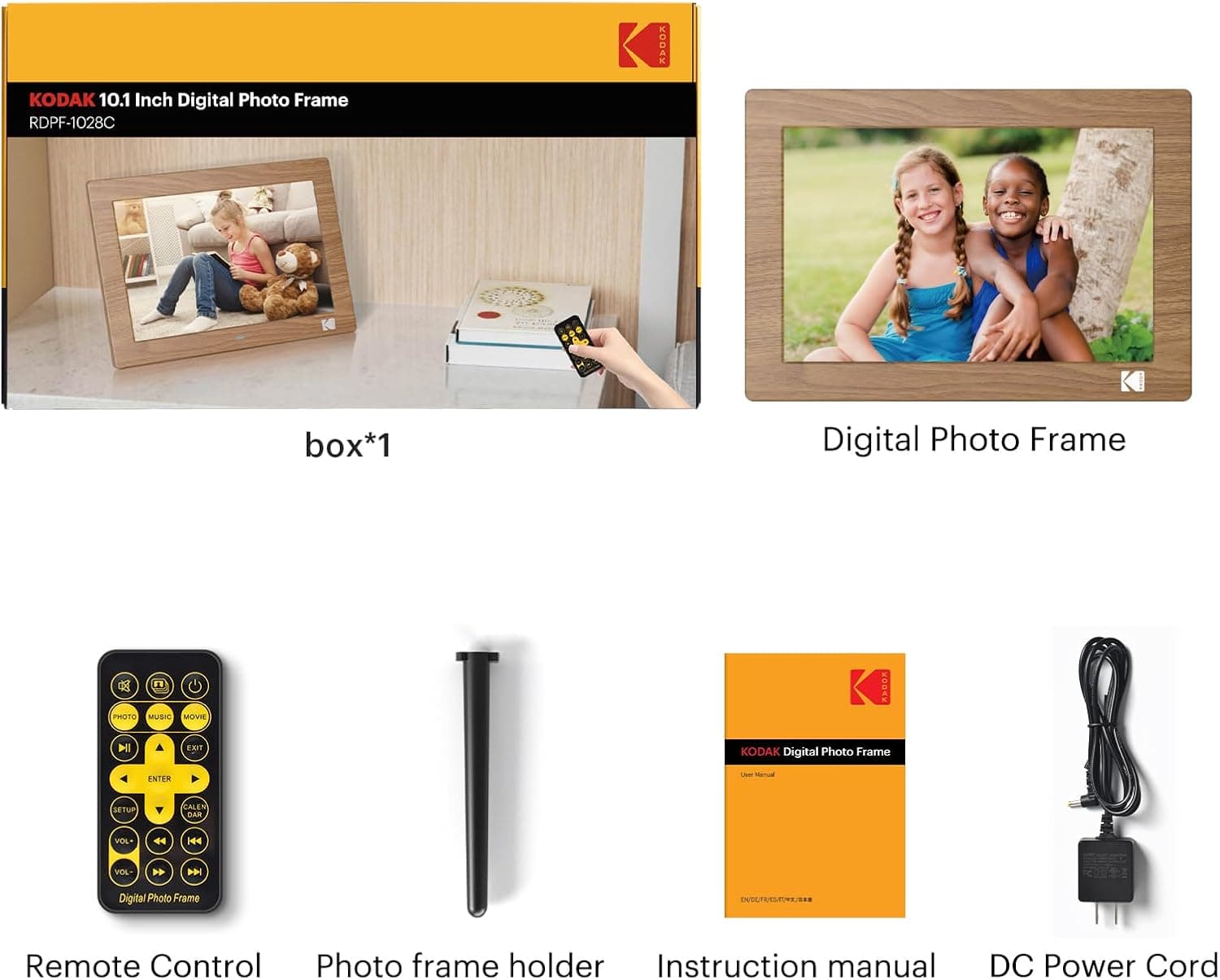 قاب عکس دیجیتال KODAK 10 اینچی بیسیم کنترلدار HD IPS قاب عکس دیجیتال KODAK 10 اینچی بیسیم کنترلدار HD IPS