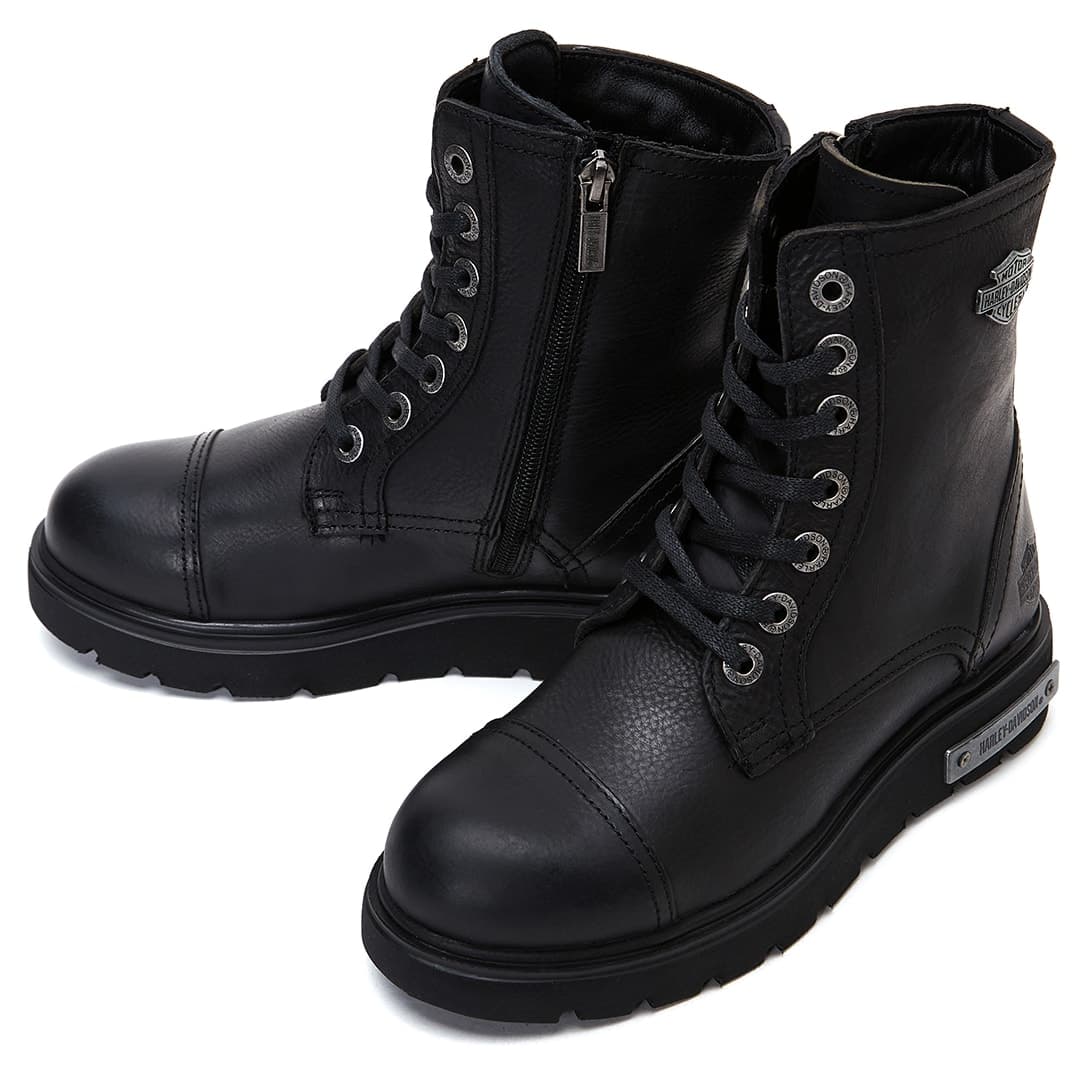 بوت زنانه Harley Davidson چرمی مشکی مدل Tums Postal 025Z100630 بوت زنانه Harley Davidson چرمی مشکی مدل Tums Postal 025Z100630