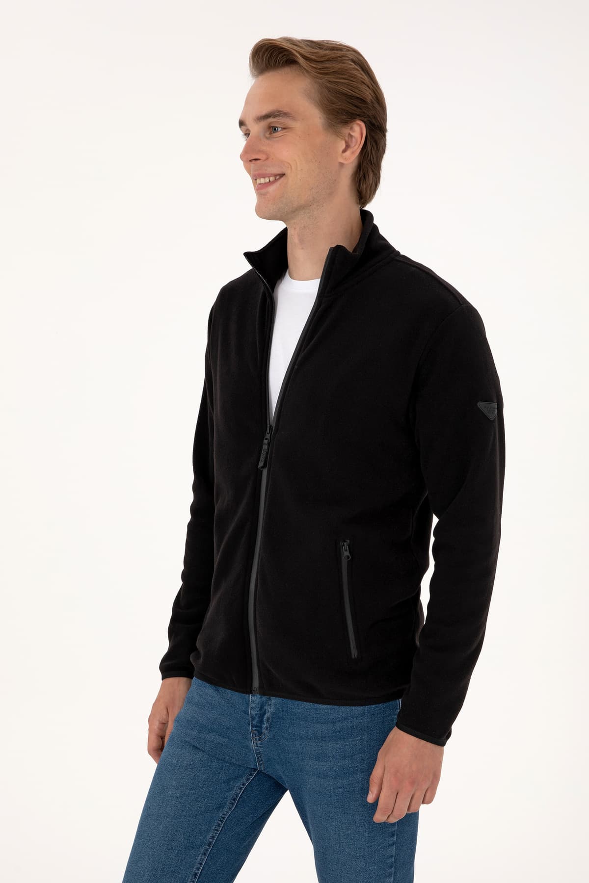 کاردیگان بافت مردانه U.S. Polo Assn. فیت معمولی فلیس مشکی مدل 50313779-VR046 کاردیگان بافت مردانه U.S. Polo Assn. فیت معمولی فلیس مشکی مدل 50313779-VR046