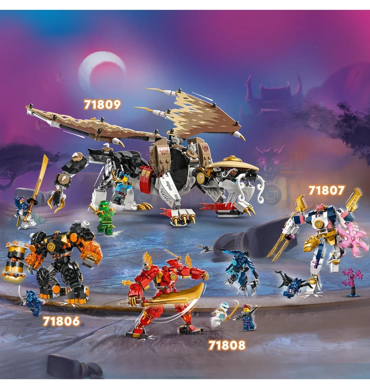 لگو NINJAGO برای کودکان 8+ با 532P مدل Usta Ejderha Egalt 71809 لگو NINJAGO برای کودکان 8+ با 532P مدل Usta Ejderha Egalt 71809