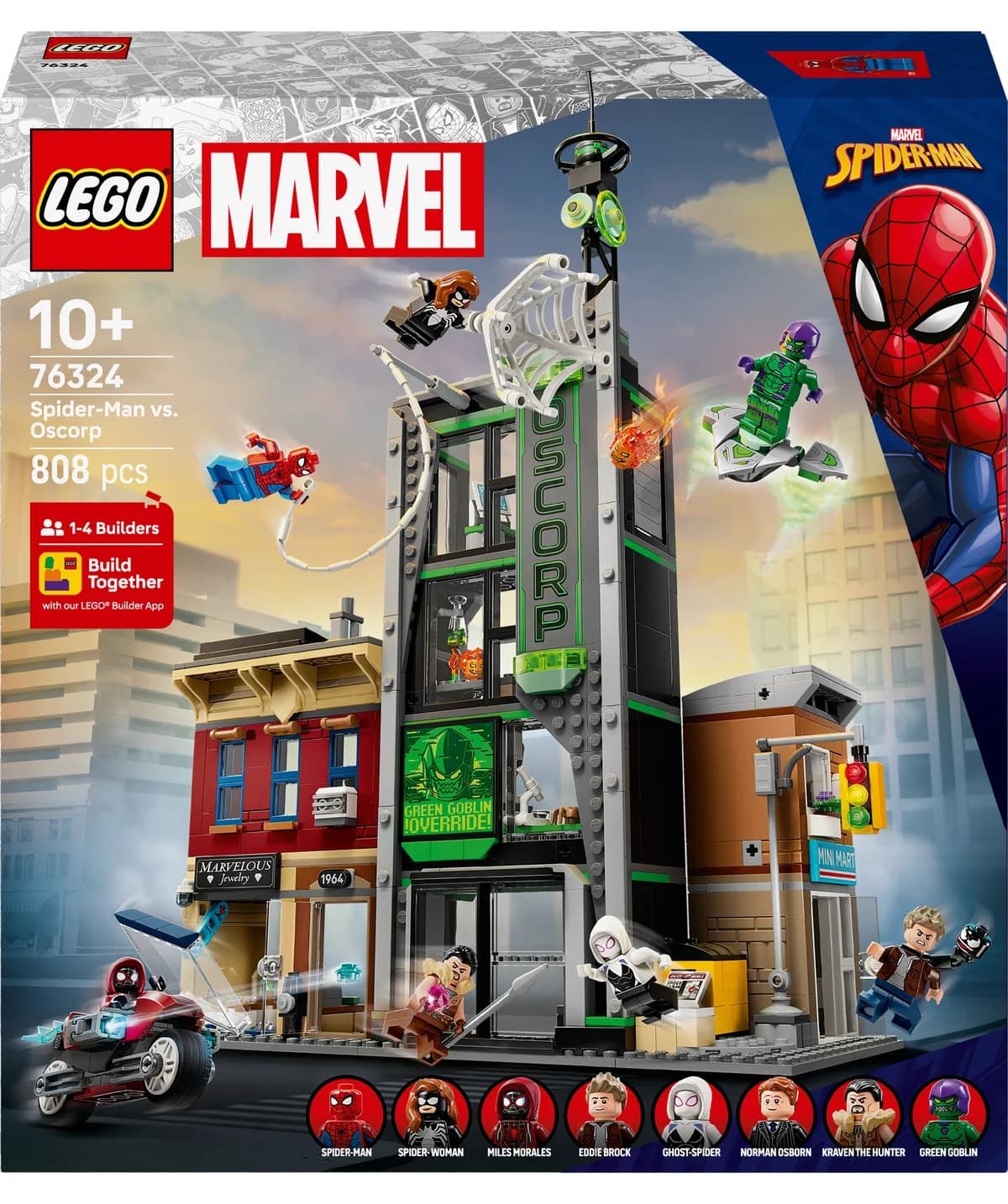 لگو Marvel مرد عنکبوتی علیه Oscorp 808 قطعه مدل 76324 لگو Marvel مرد عنکبوتی علیه Oscorp 808 قطعه مدل 76324