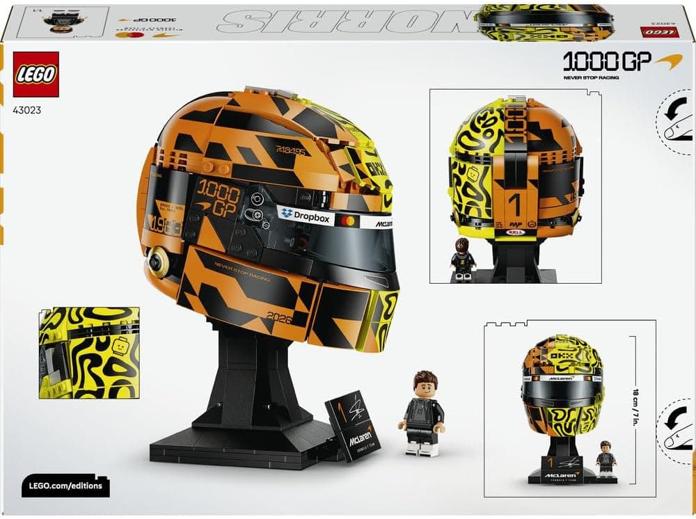 لگو Editions کلاه ایمنی ساختنی تیم McLaren Mastercard F1 Lando Norris مدل 43023 لگو Editions کلاه ایمنی ساختنی تیم McLaren Mastercard F1 Lando Norris مدل 43023