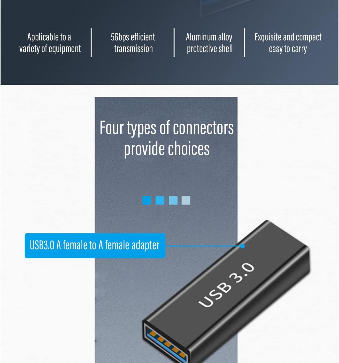 کیت مبدل USB 3.0 سهنوعه HIEbee، مادگی به مادگی، نری به نری و مادگی به نری، مشکی کیت مبدل USB 3.0 سهنوعه HIEbee، مادگی به مادگی، نری به نری و مادگی به نری، مشکی