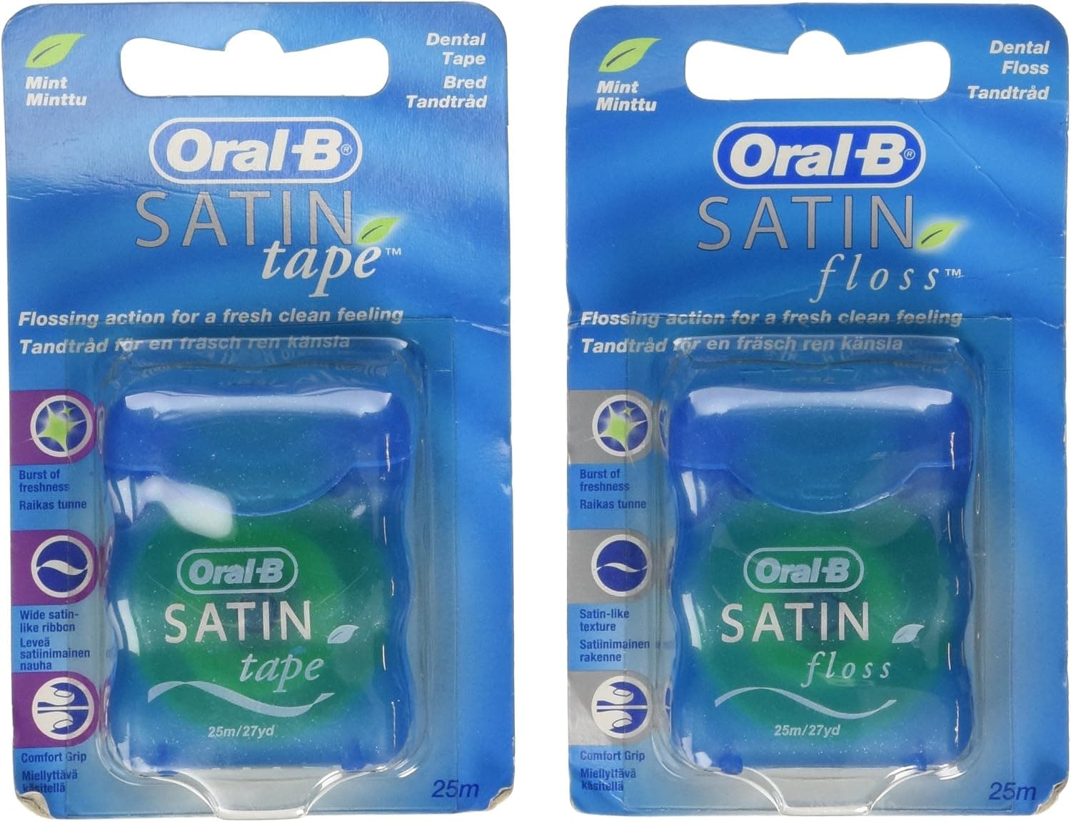 نخ دندان Oral-B طعم نعناع بسته ۲ عددی 25 m نخ دندان Oral-B طعم نعناع بسته ۲ عددی 25 m