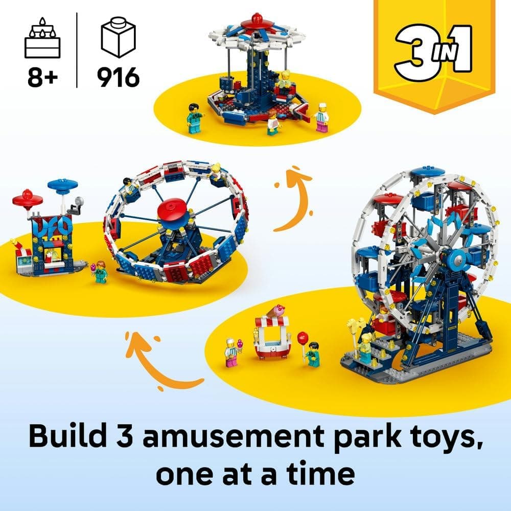 لگو Creator 3in1 Iconic Ferris Wheel مدل 31389 لگو Creator 3in1 Iconic Ferris Wheel مدل 31389