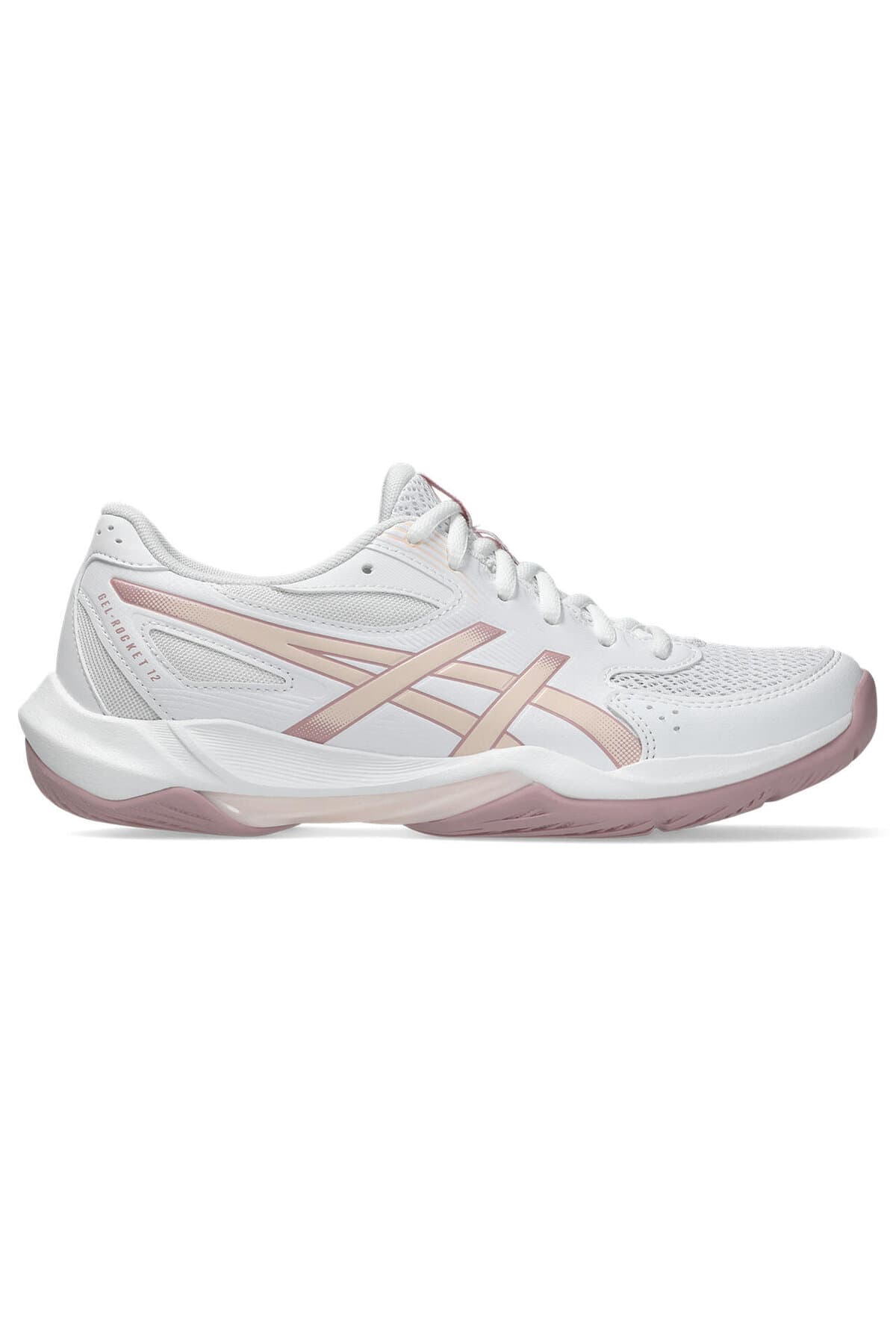 کفش والیبال زنانه Asics کرم/نقرهای خالص GEL-ROCKET 12 مدل 1072A119-103 کفش والیبال زنانه Asics کرم/نقرهای خالص GEL-ROCKET 12 مدل 1072A119-103