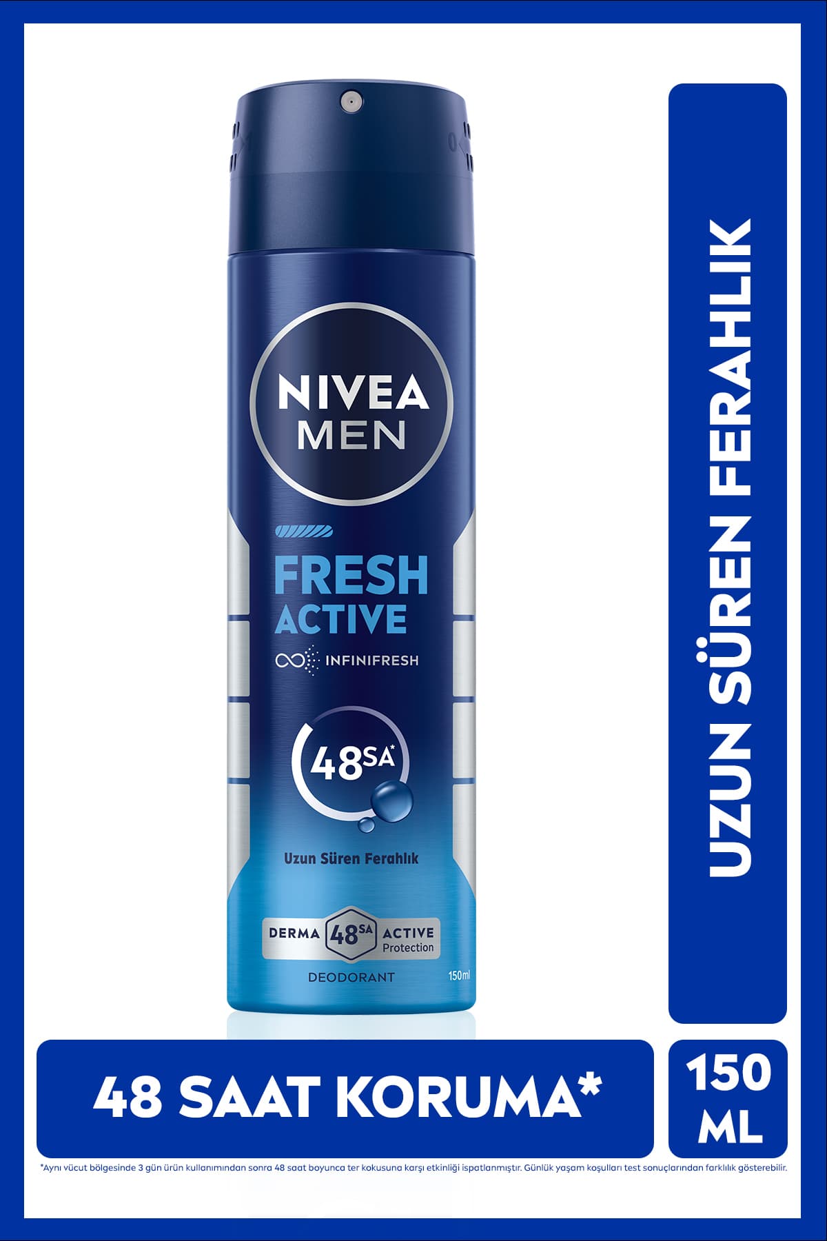 اسپری دئودورانت مردانه NIVEA Fresh Active مدل 150ml اسپری دئودورانت مردانه NIVEA Fresh Active مدل 150ml