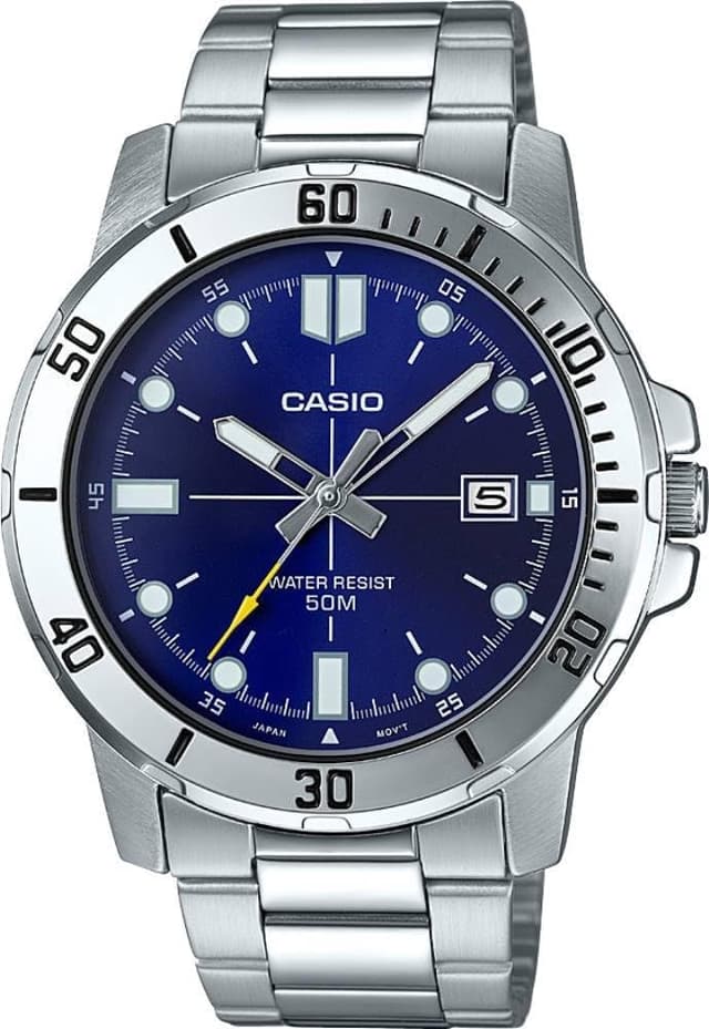 ساعت مچی مردانه Casio آنالوگ خاکستری مدل MTP-VD01D-2EVUDF ساعت مچی مردانه Casio آنالوگ خاکستری مدل MTP-VD01D-2EVUDF