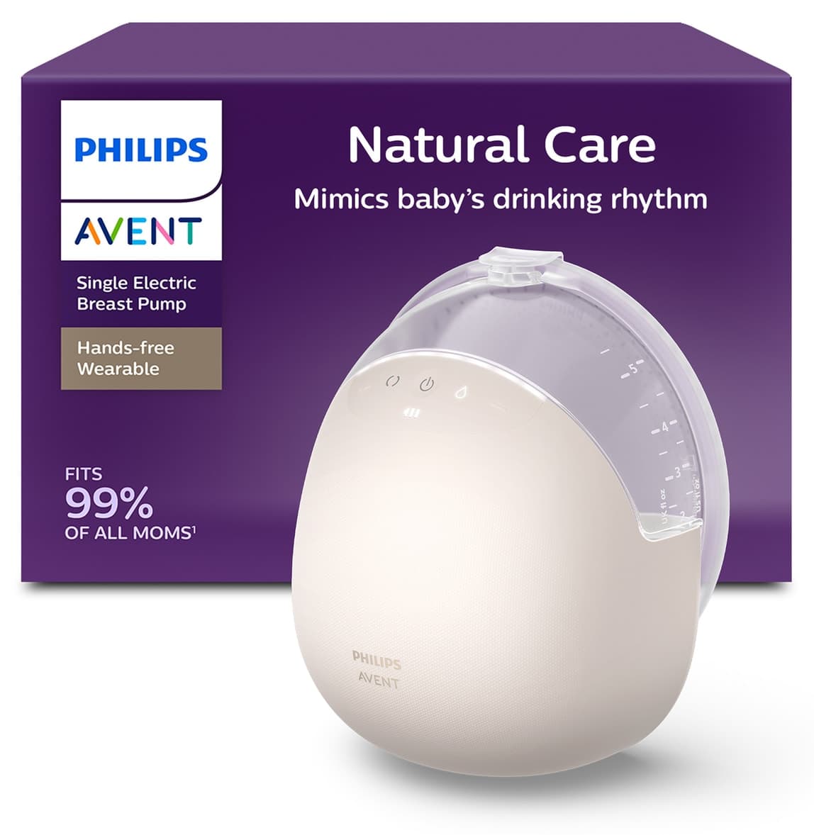شیردوش پوشیدنی تکی Philips Avent با قدرت بیمارستانی و Skin Sense مدل SCF494/11 شیردوش پوشیدنی تکی Philips Avent با قدرت بیمارستانی و Skin Sense مدل SCF494/11