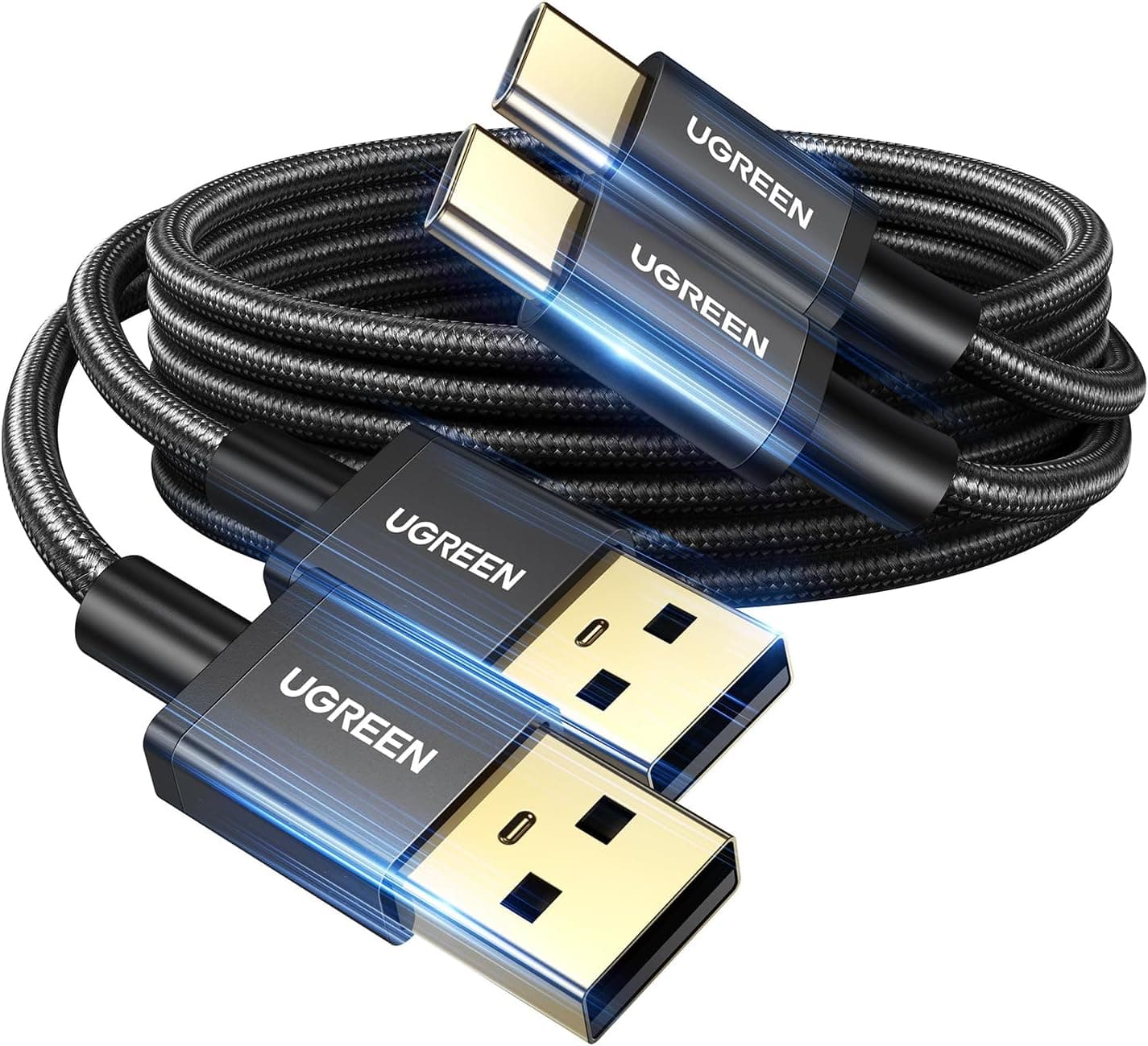 کابل مردانه UGREEN بافتهشده USB A به USB C 18W 1M 2Pack کابل مردانه UGREEN بافتهشده USB A به USB C 18W 1M 2Pack