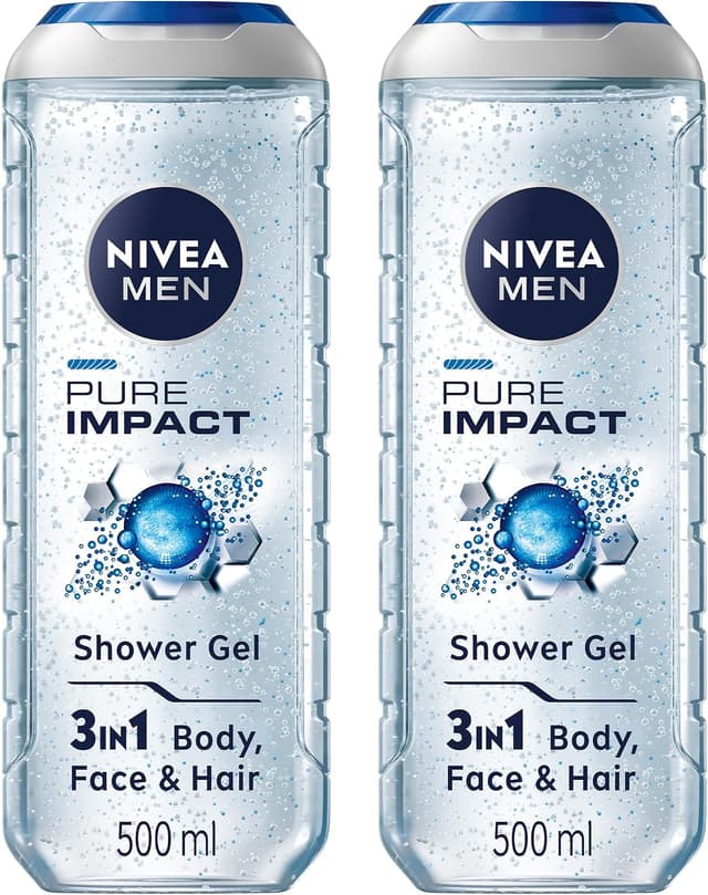 ژل شستوشوی 3in1 بدن، صورت و مو مردانه NIVEA با ذرات پاککننده 2x500ml ژل شستوشوی 3in1 بدن، صورت و مو مردانه NIVEA با ذرات پاککننده 2x500ml