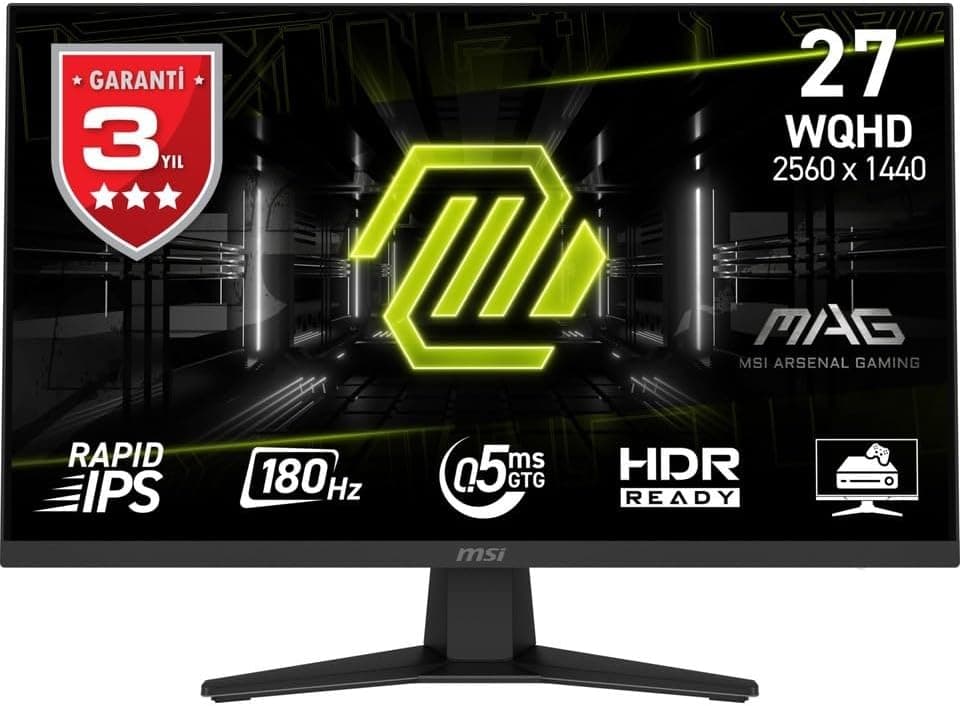 مانیتور گیمینگ MSI مدل MAG 274QF، 27"، WQHD، تخت، Rapid IPS، 180Hz، 0.5ms (Min.)، Adaptive-Sync مانیتور گیمینگ MSI مدل MAG 274QF، 27"، WQHD، تخت، Rapid IPS، 180Hz، 0.5ms (Min.)، Adaptive-Sync