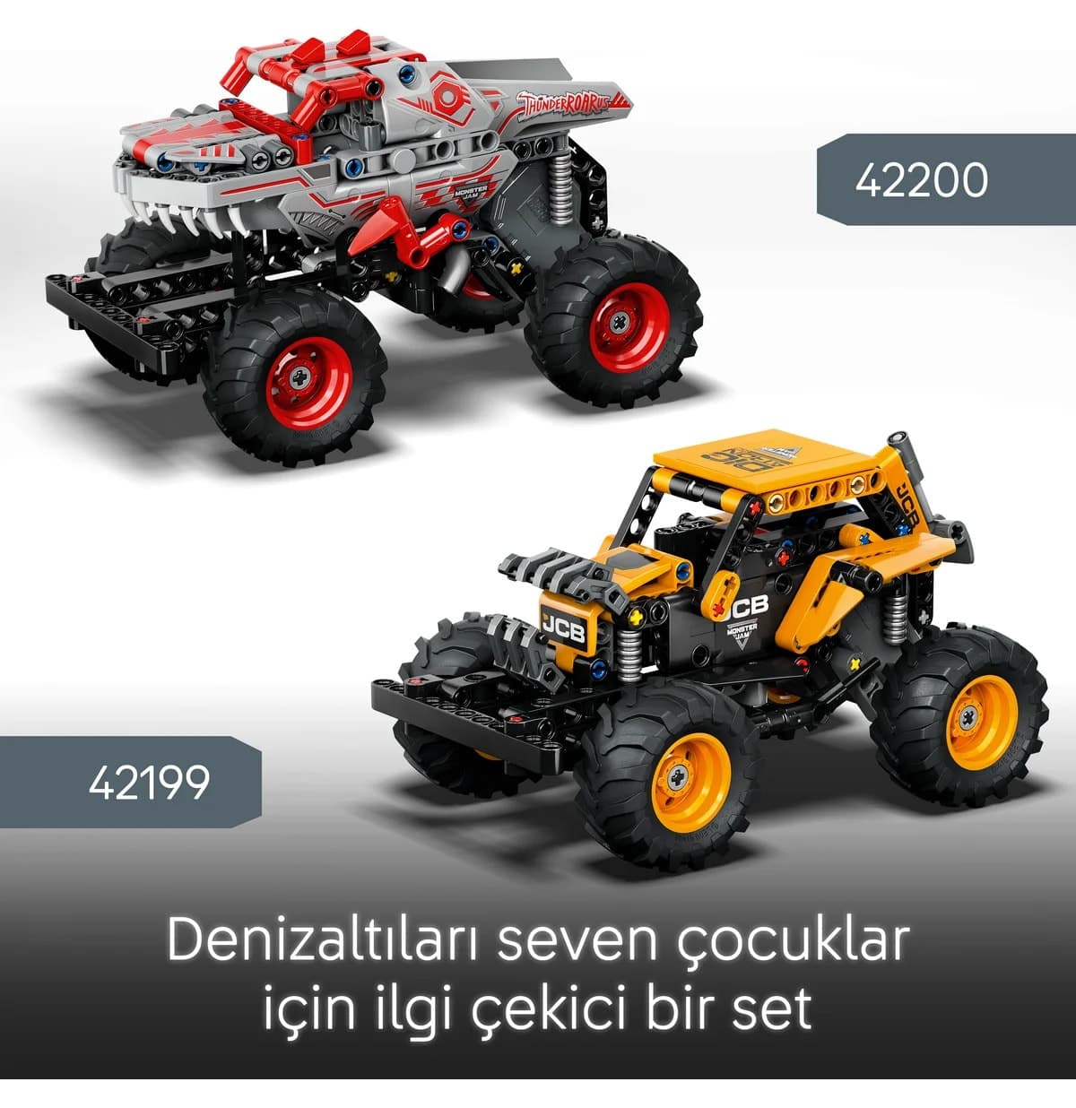 لگو Technic Monster Jam ThunderROARus پولبک مدل 42200 با 232 قطعه لگو Technic Monster Jam ThunderROARus پولبک مدل 42200 با 232 قطعه