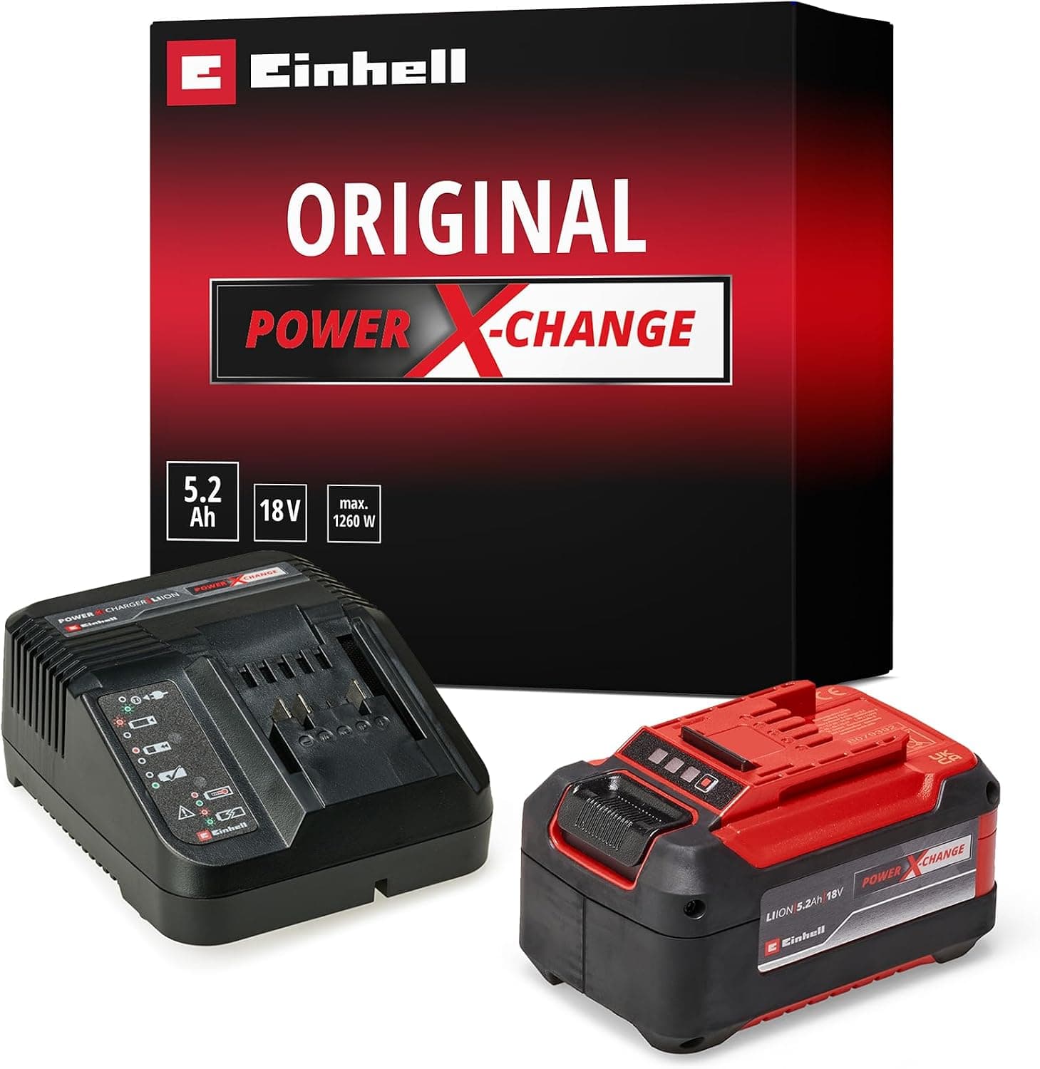 کیت استارتر Einhell اورجینال 5,2 Ah مدل PXC 4512147 کیت استارتر Einhell اورجینال 5,2 Ah مدل PXC 4512147