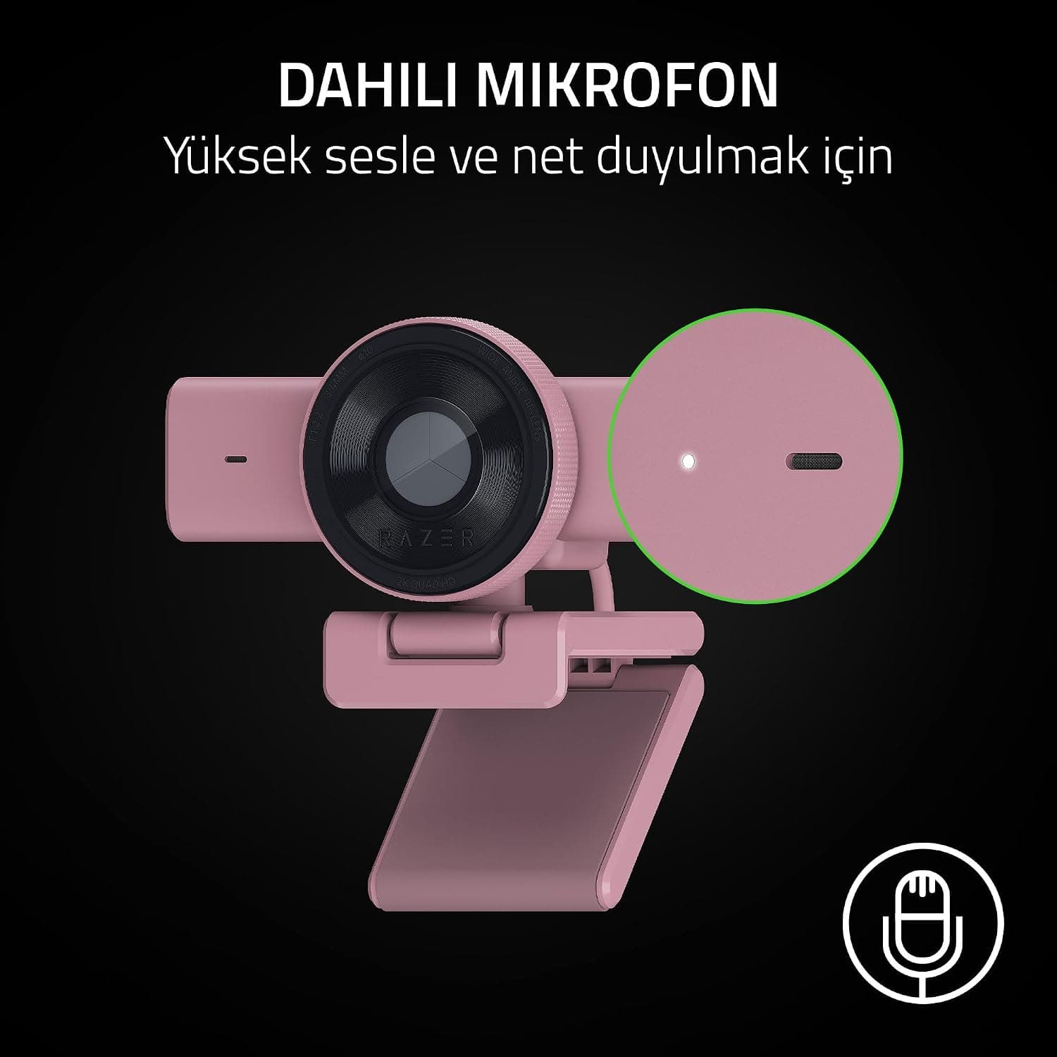 وب کم Razer Full HD 1080p 60 FPS مدل Kiyo V2 X وب کم Razer Full HD 1080p 60 FPS مدل Kiyo V2 X