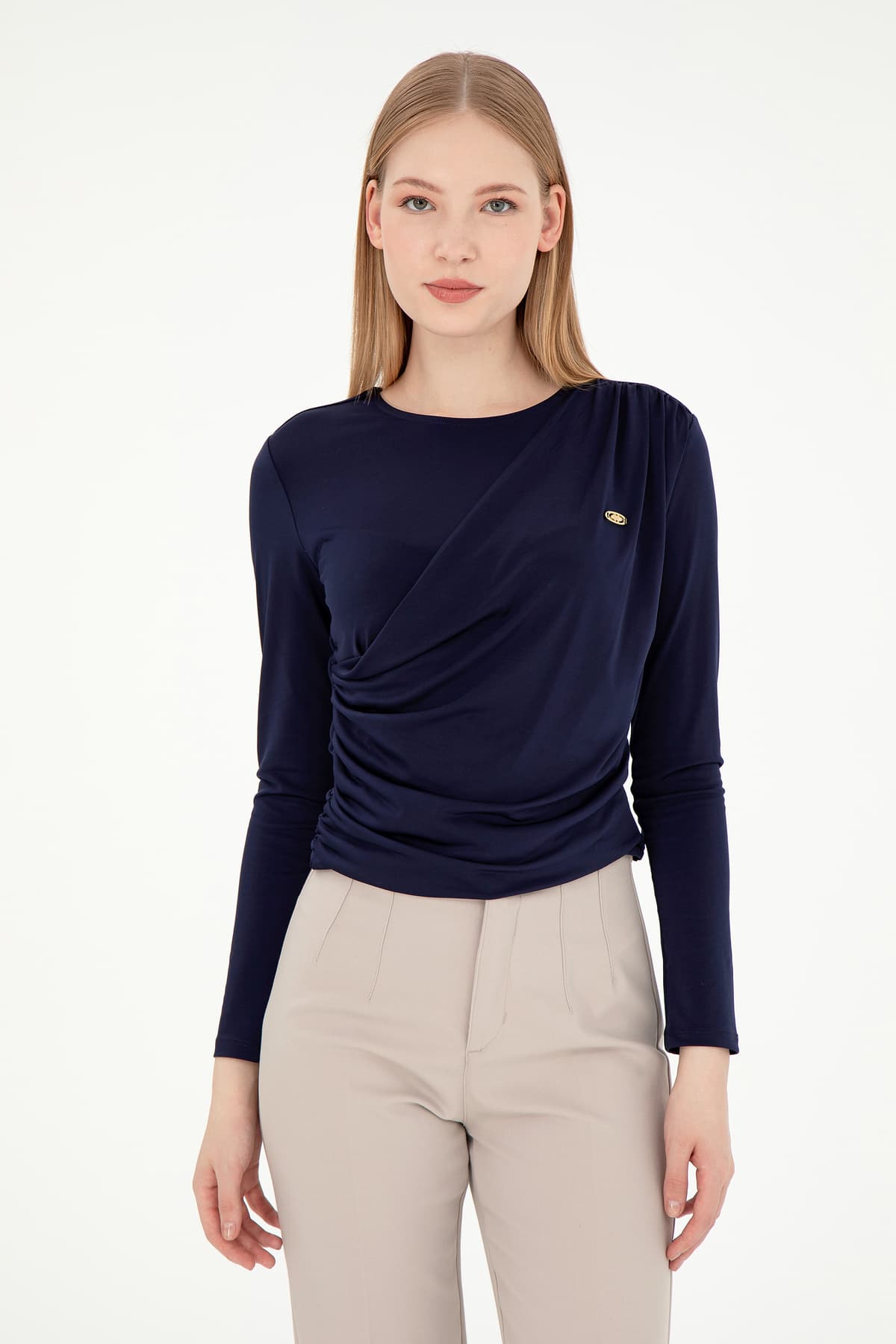 سویشرت زنانه U.S. Polo Assn. سرمهای یقه گرد مدل 50291561-VR033 سویشرت زنانه U.S. Polo Assn. سرمهای یقه گرد مدل 50291561-VR033