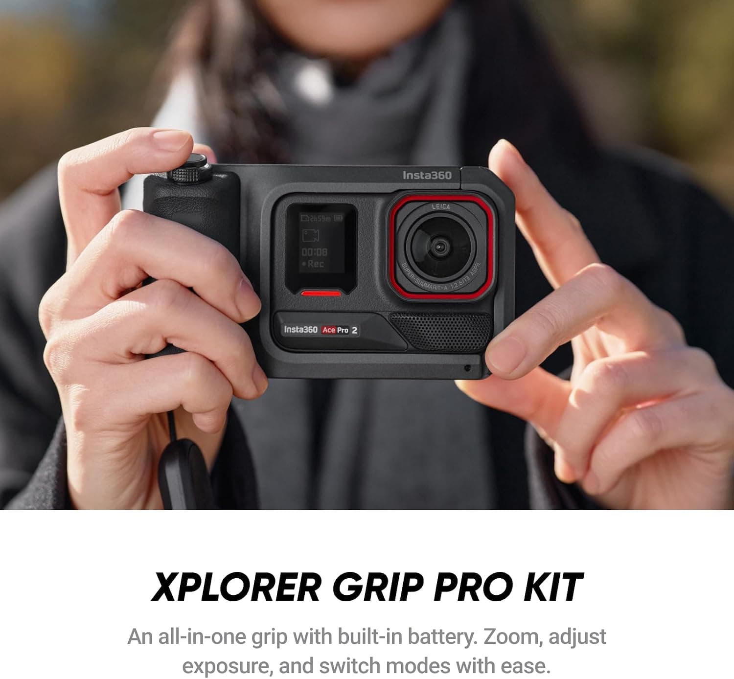دوربین اکشن Insta360 با تصویربرداری 8K و لنز Leica مدل Ace Pro 2 دوربین اکشن Insta360 با تصویربرداری 8K و لنز Leica مدل Ace Pro 2