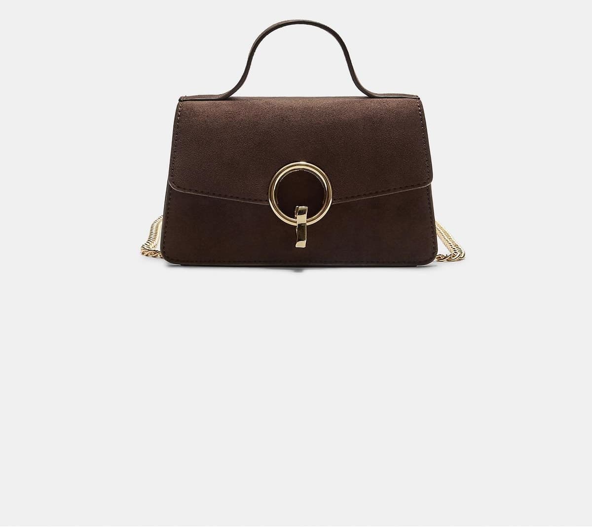 کیف پستچی زنانه Stradivarius با روپوش گرد کیف پستچی زنانه Stradivarius با روپوش گرد