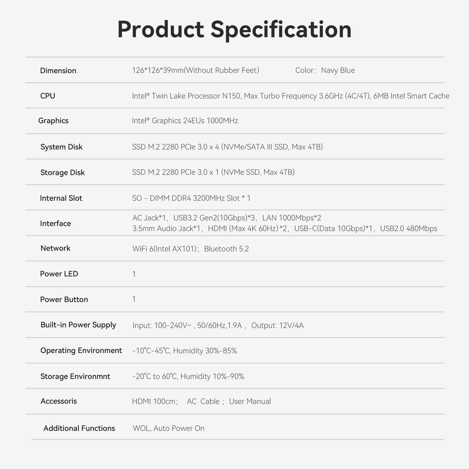 مینی پیسی Beelink مدل EQ14 پردازنده Intel N150 رم 16GB SSD 500GB مینی پیسی Beelink مدل EQ14 پردازنده Intel N150 رم 16GB SSD 500GB